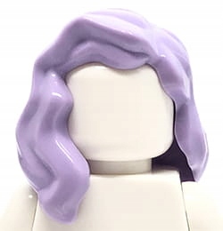 

Lego włosy figurki - damskie, lawendowe, długie