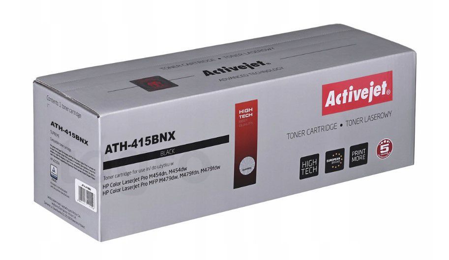 Toner XXL Activejet ATH-415BNX Hp 415X W2030X 7500 stran Černý s Čipem
