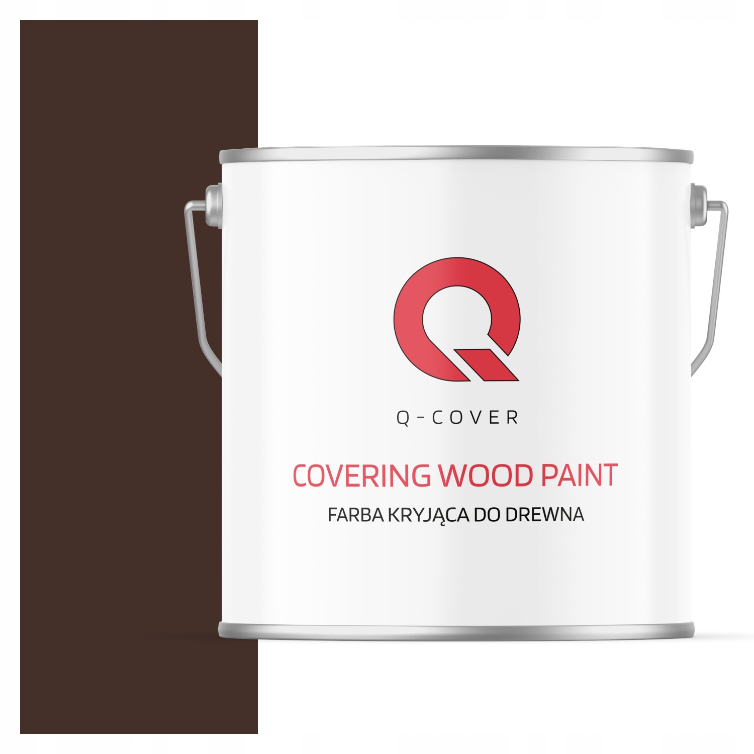 Farba Do Drewna Kryjąca Drzwi Renowacji Ral 8017 Czekoladowy Brąz Satyna 5L