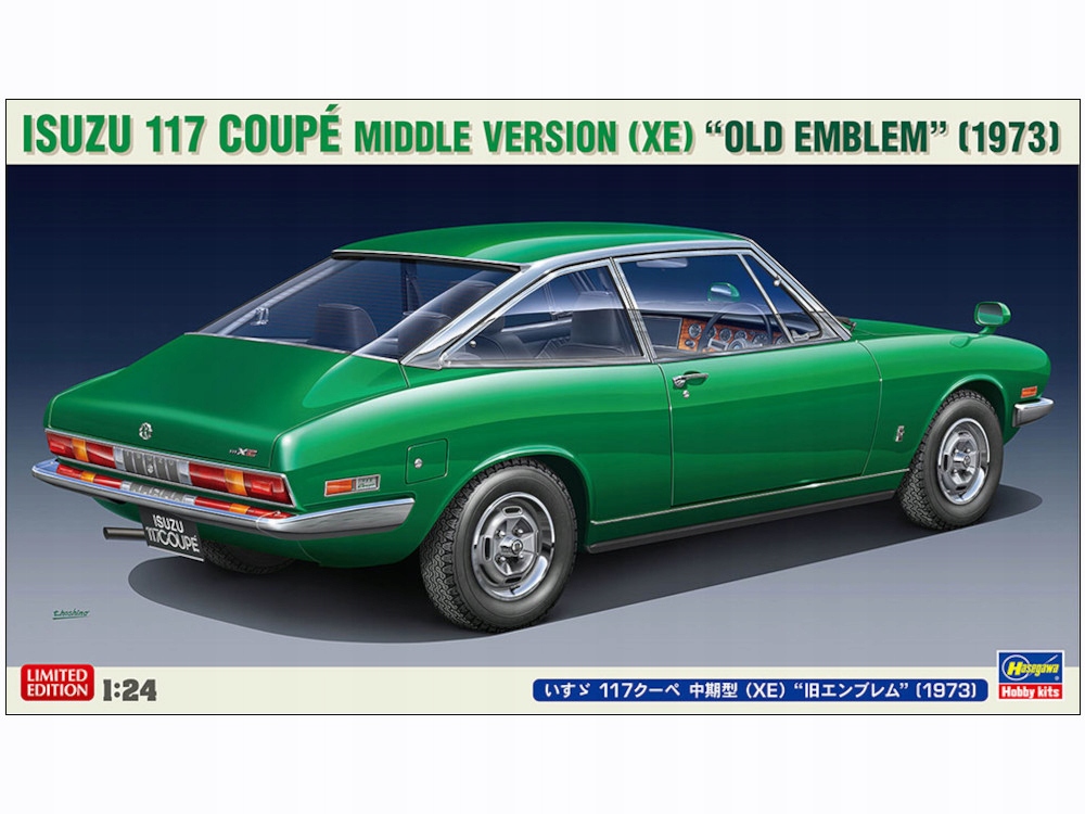 Isuzu 117 Coupe Middle Version (xe) Old Emblem 1973 model 20674 Hasegawa