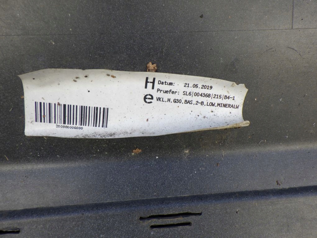 BMW 5 G30 sedan 2017- bumper rear
