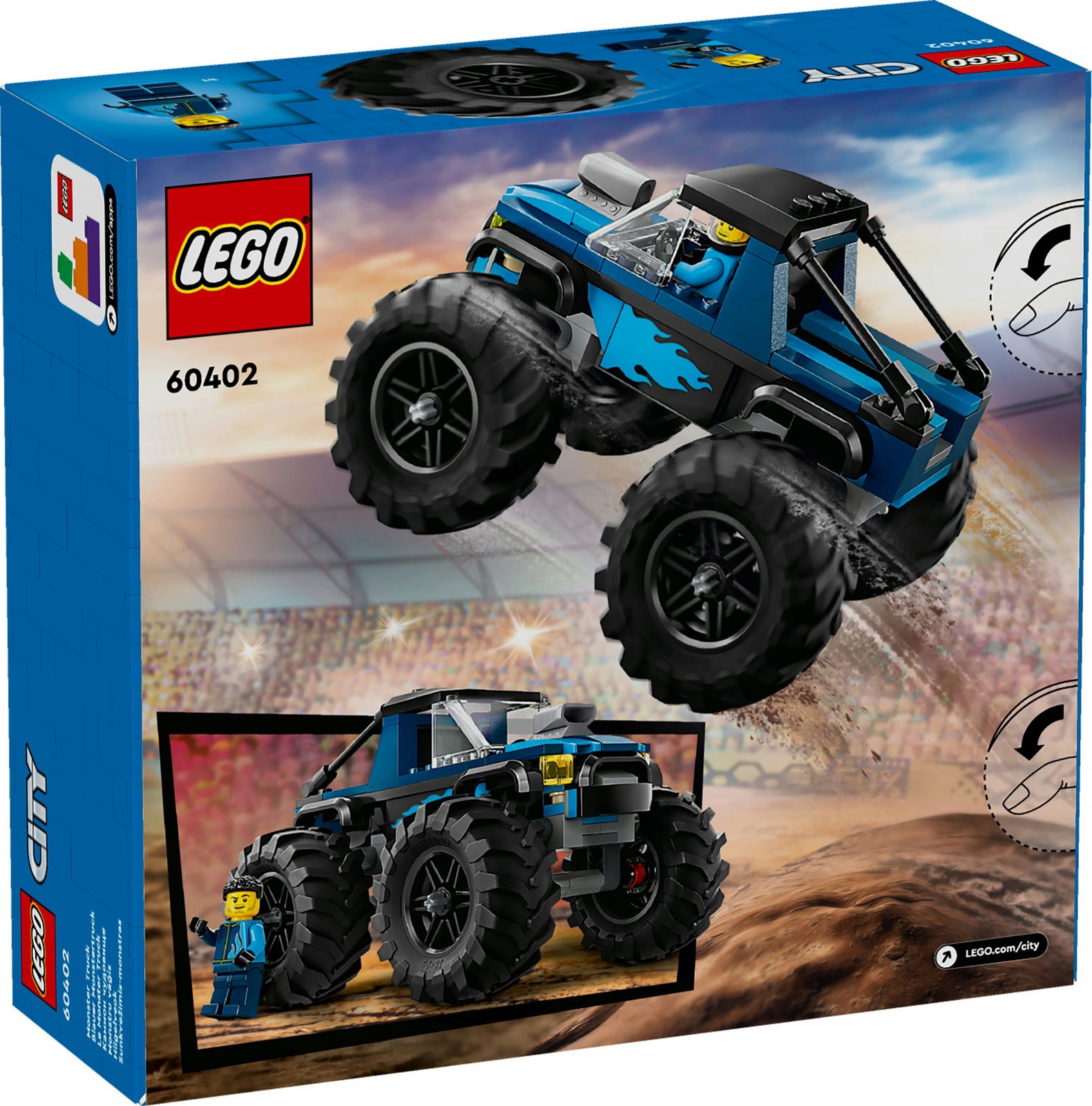 LEGO CITY 60402 NIEBIESKI MONSTER TRUCK Numer produktu 60402