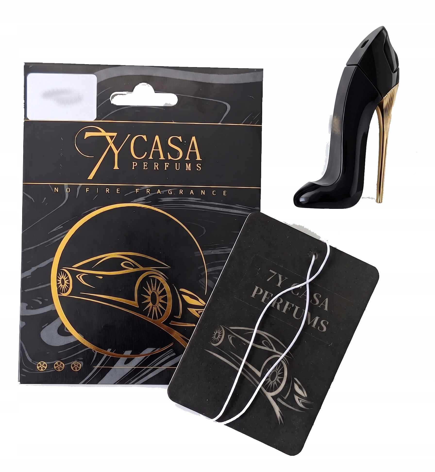 7CASA Zapach Do Auta Zawieszka Papierowa Perfumowana Perfumy szpilka