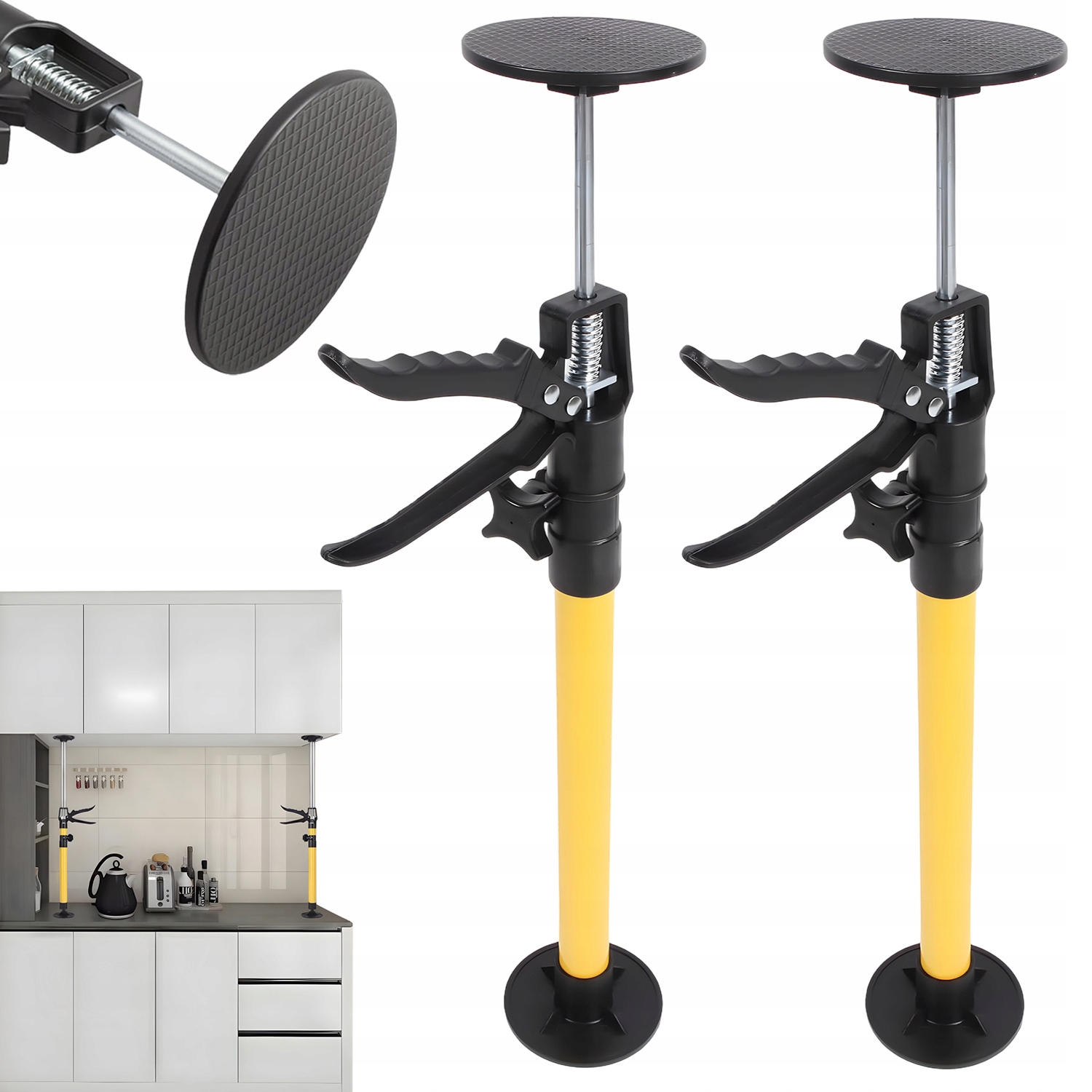 Nastavitelné Teleskopické Podpěry S Úchyty Do 115-290 CM Pro Montáž