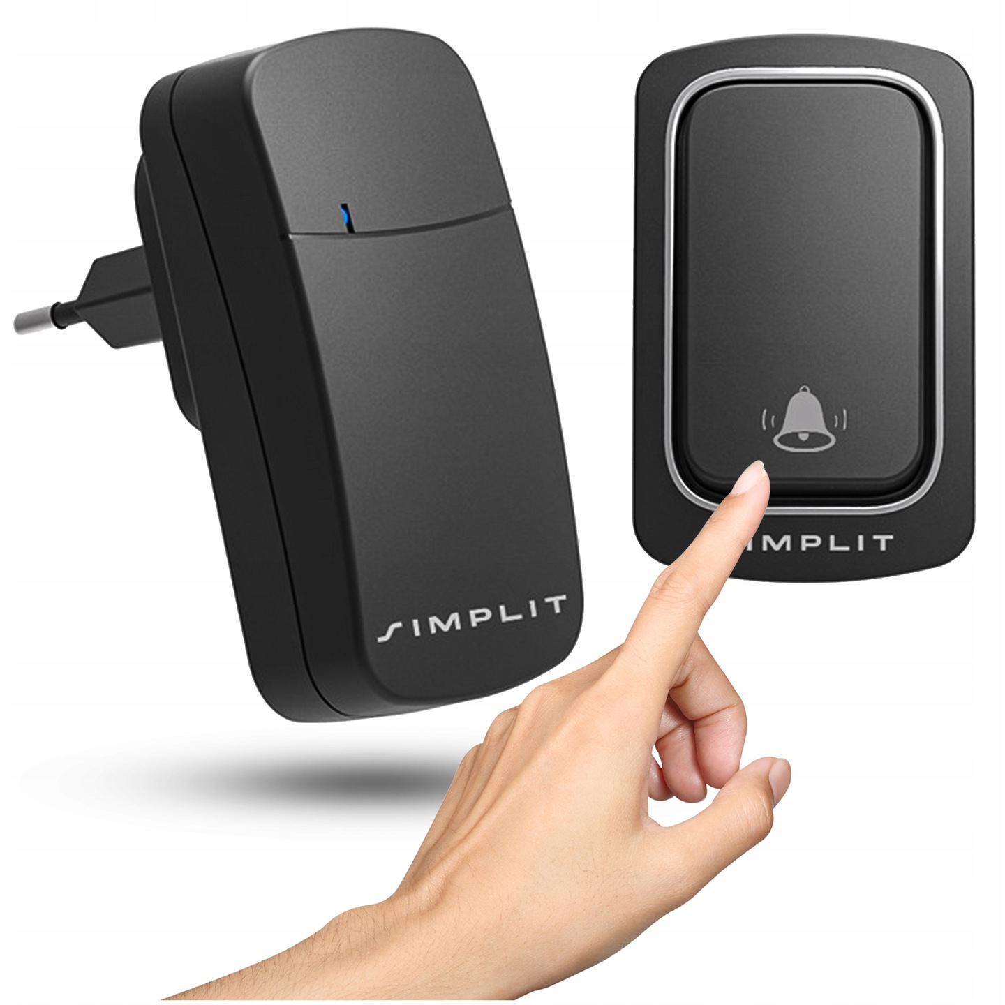 DZWONEK BEZPRZEWODOWY DO DRZWI BEZBATERYJNY WODOODPORNY SIMPLIT QX-100