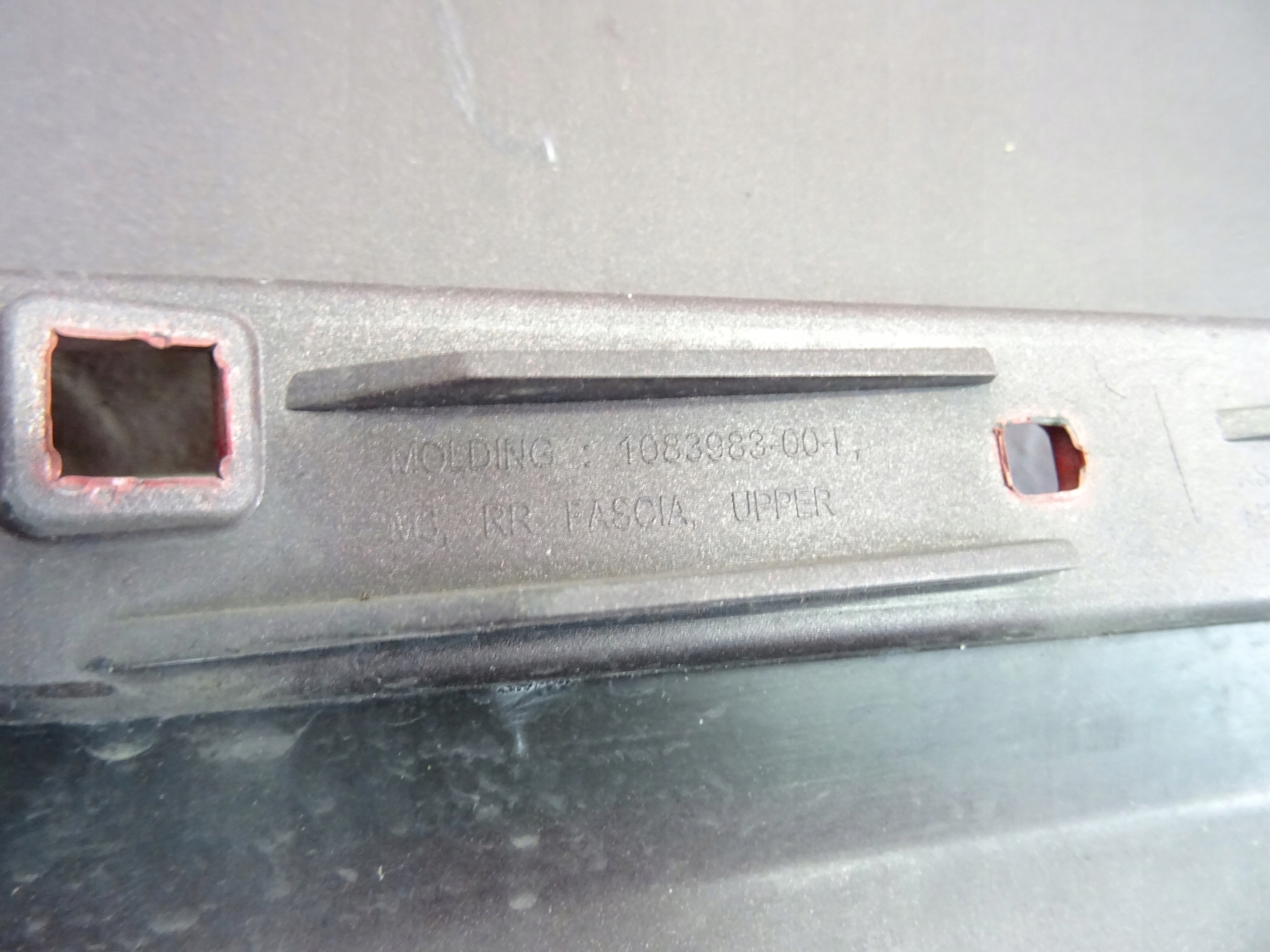 Tesla Model 3 bumper rear part rear