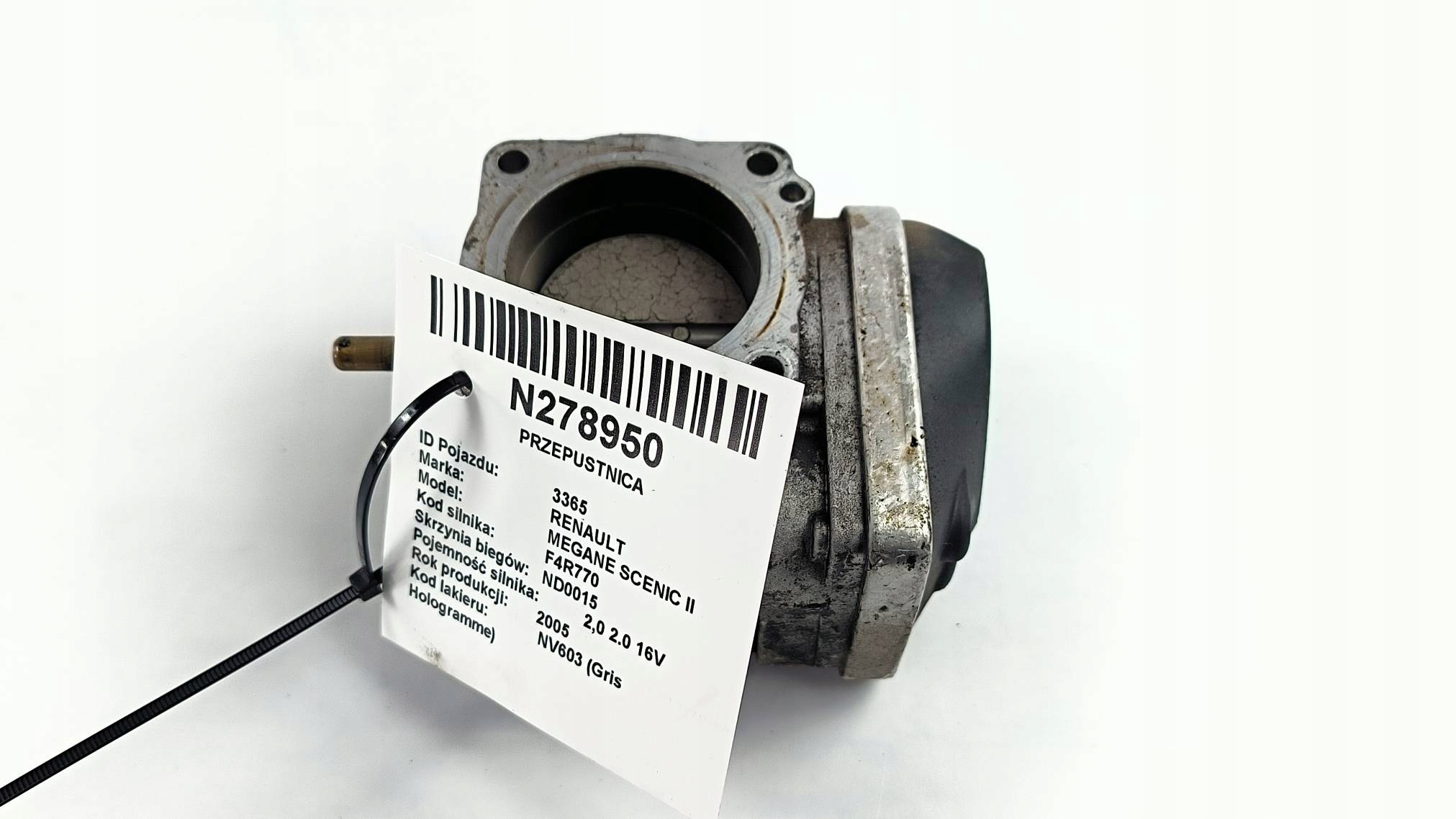 Valvola a farfalla 8200190230 RENAULT MEGANE SCENIC II