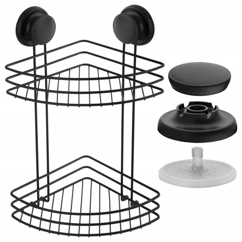 

Półka łazienkowa narożna pod prysznic przyssawki