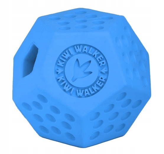 Levně Geometrický míč na pamlsky a na aportování pro psa, 8cm Modrý