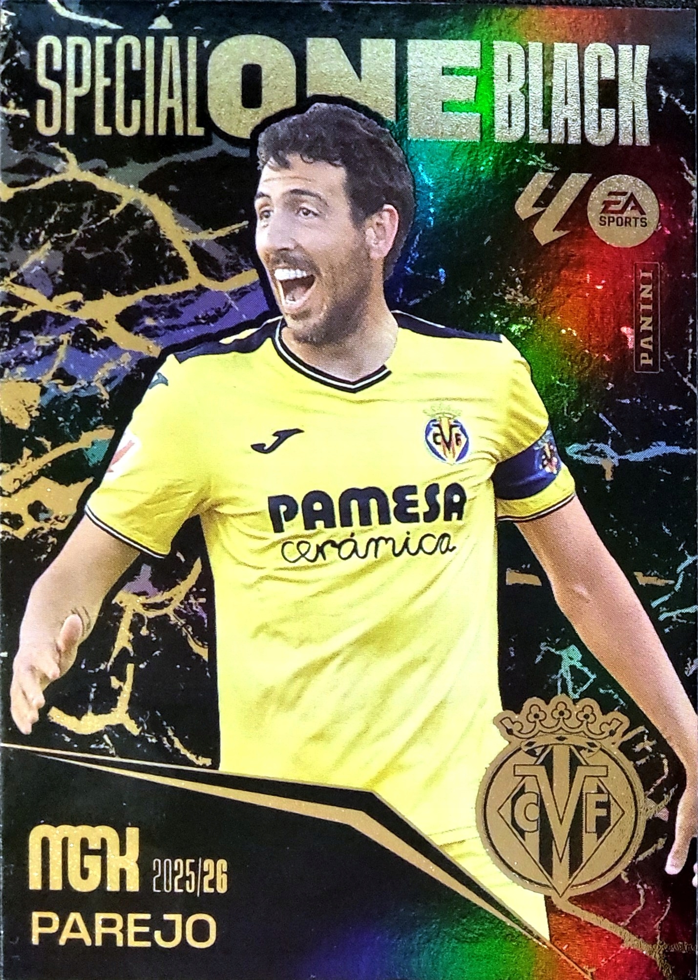 Panini Megacracks 2025-2026 Special One Black SB9 Parejo Villarreal Cf