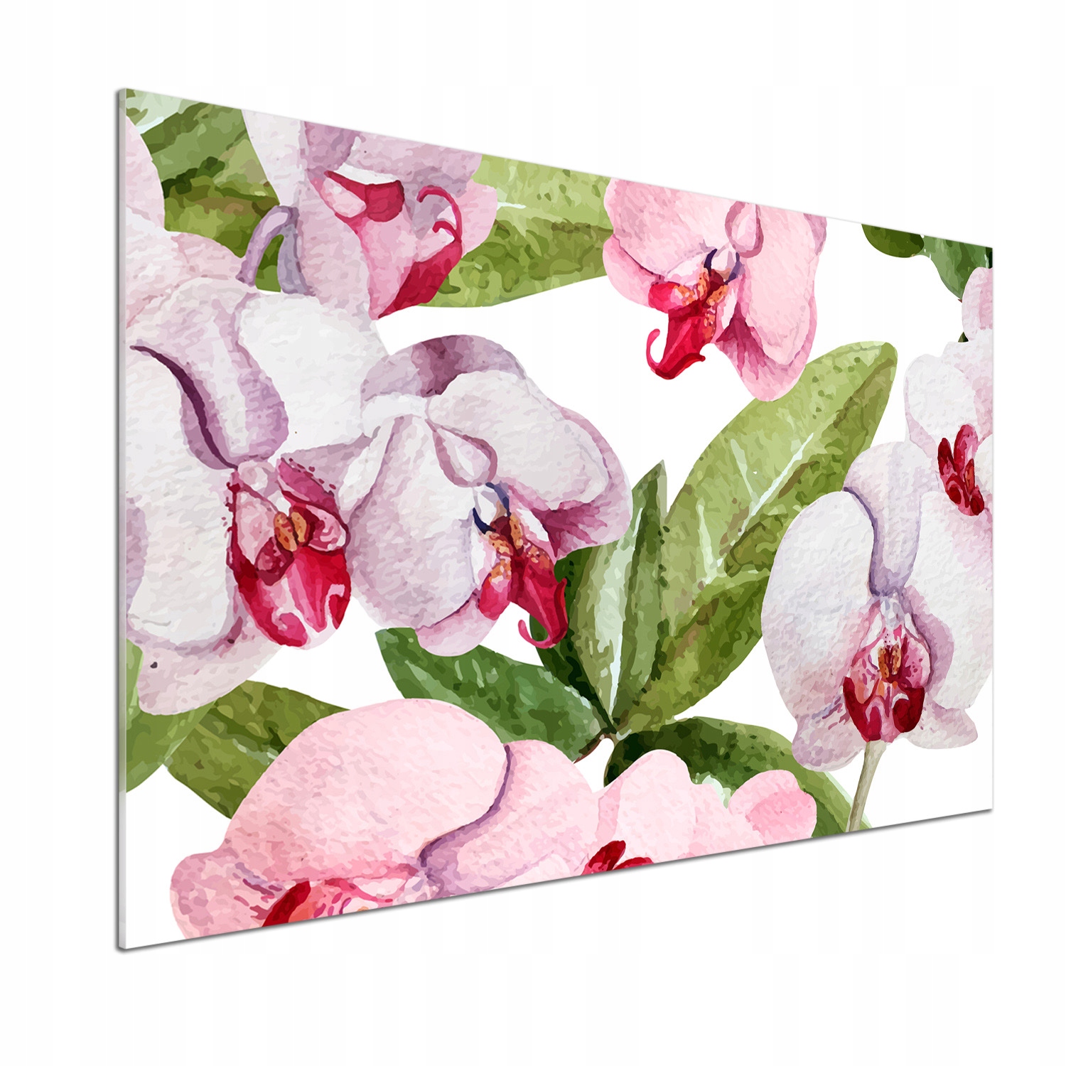 Panel do kuchyne Ružové orchidey 100 x 70 cm Lepidlo