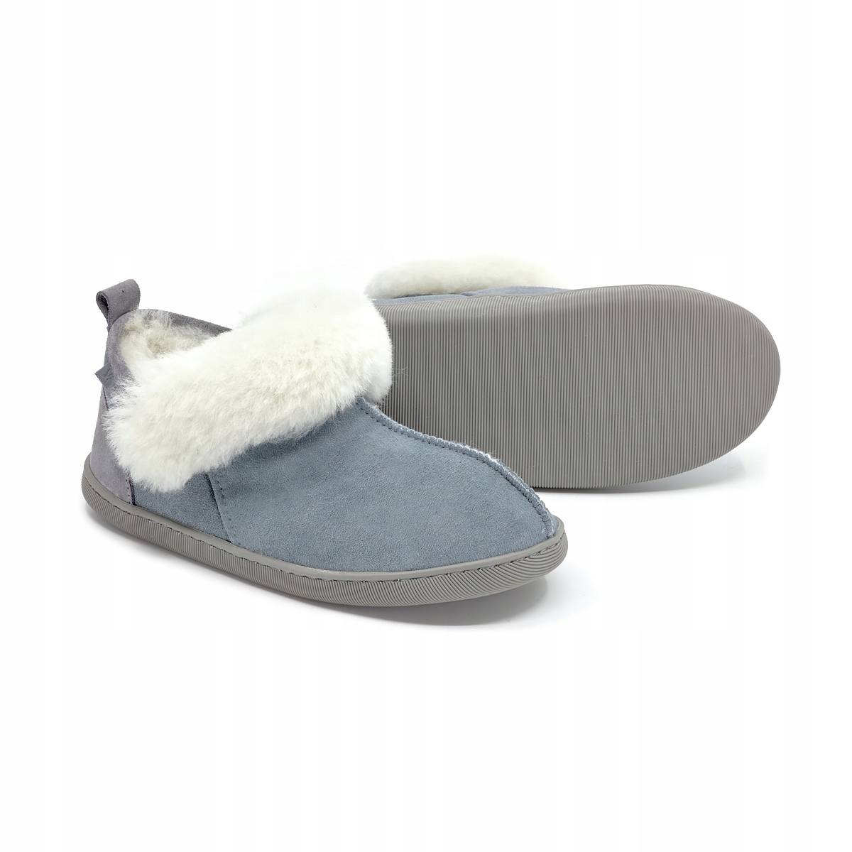 Dámské Pantofle Highlander, teplé vlněné pantofle, Šedé, vel 41