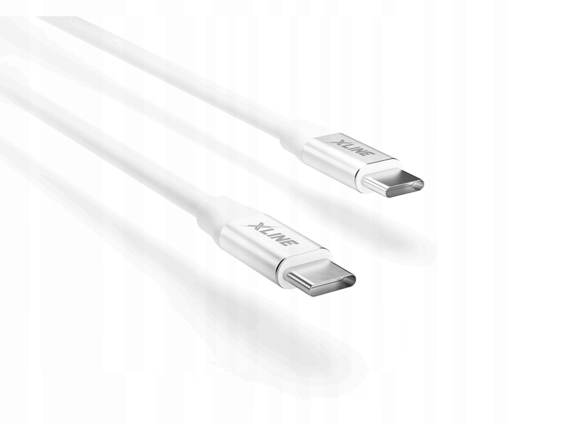 Kabel Usb Typ-C Usb Typ-C Xline 100W 3m Biały