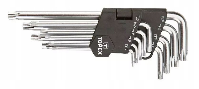 Klucze Pięciokątne TS10-50 9szt 35D951 Topex