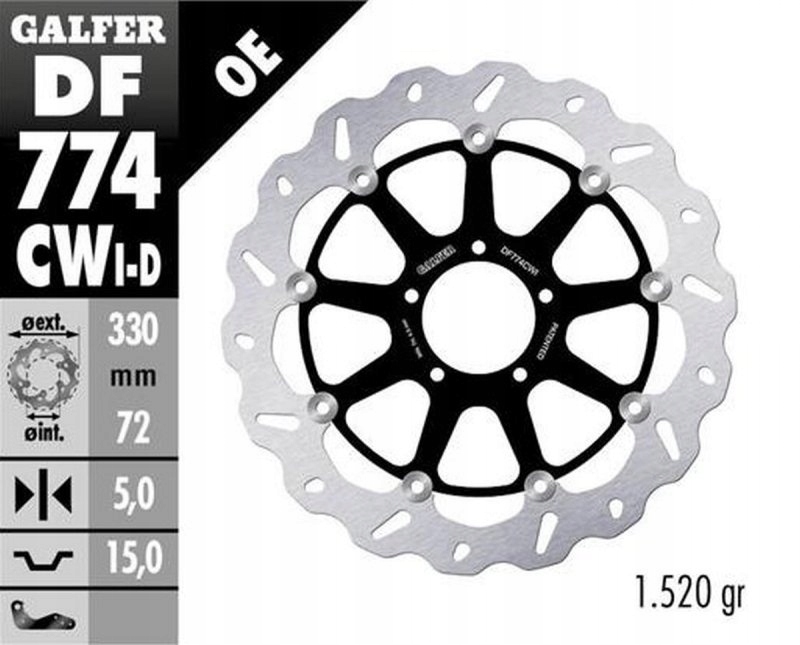 Predný Brzdový Kotúč Ducati 1098 '07-'08; 1198 S/r '09- (ľavý)