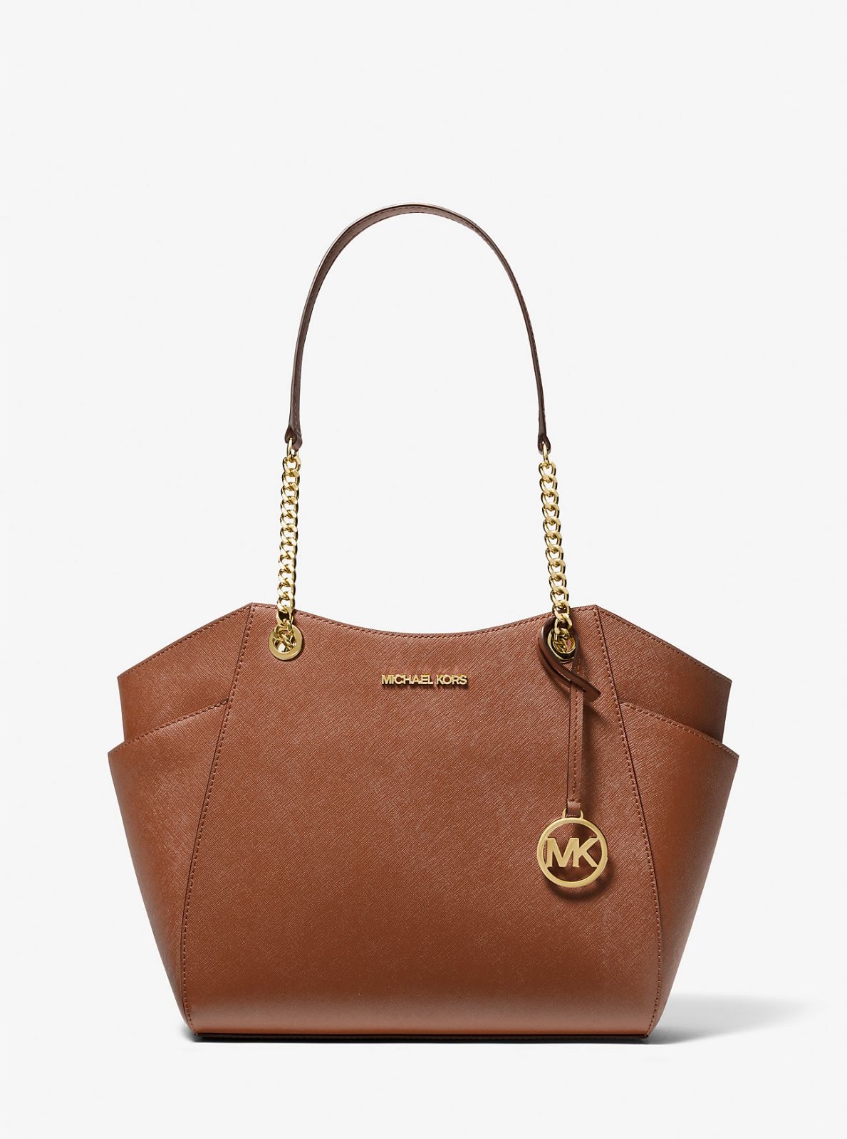 Michael Kors dámská kožená kabelka Jet Set hnědá