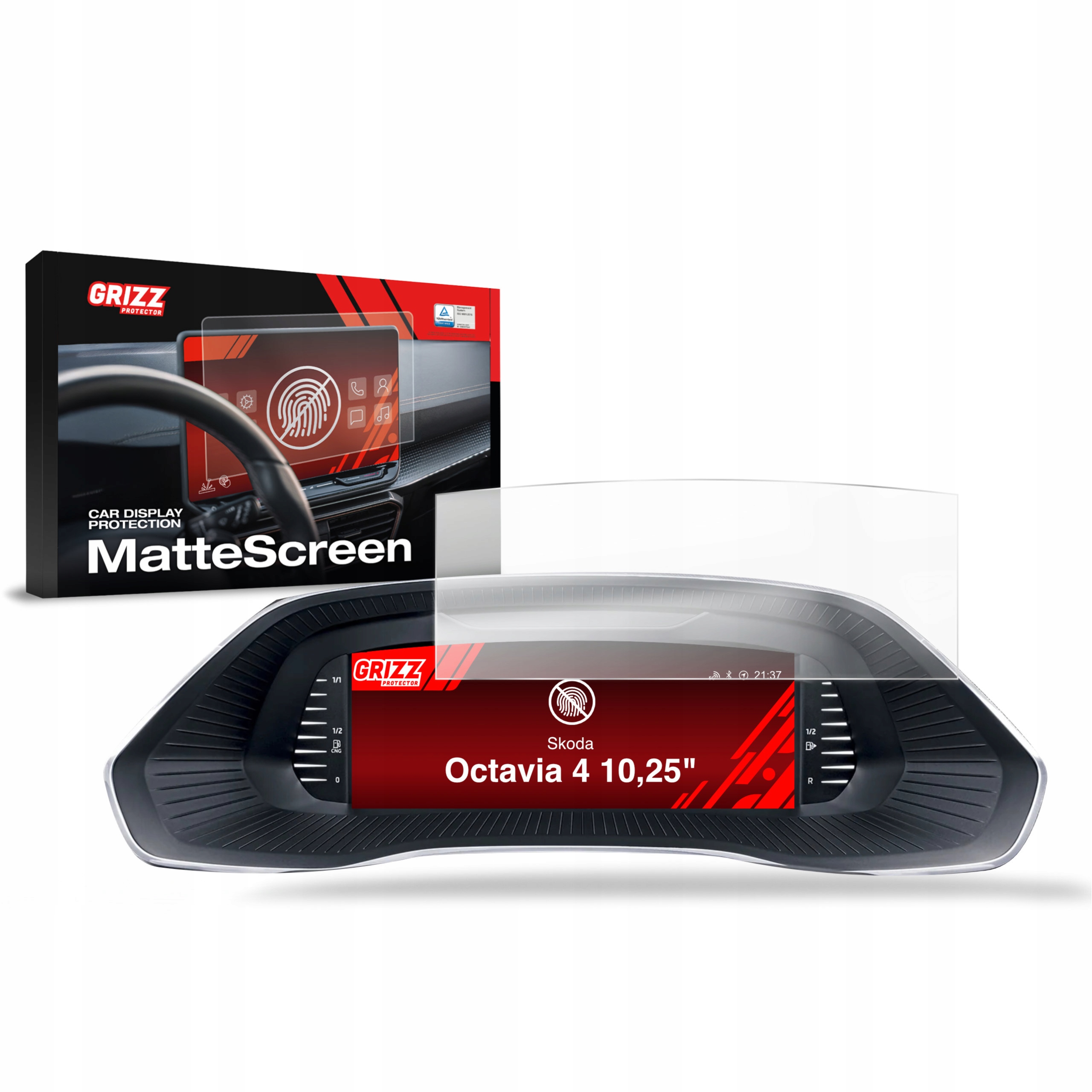 Folia Antyodciskowa do Skoda Octavia 4 Virtual Cockpit 10,25" (2020-2024)
