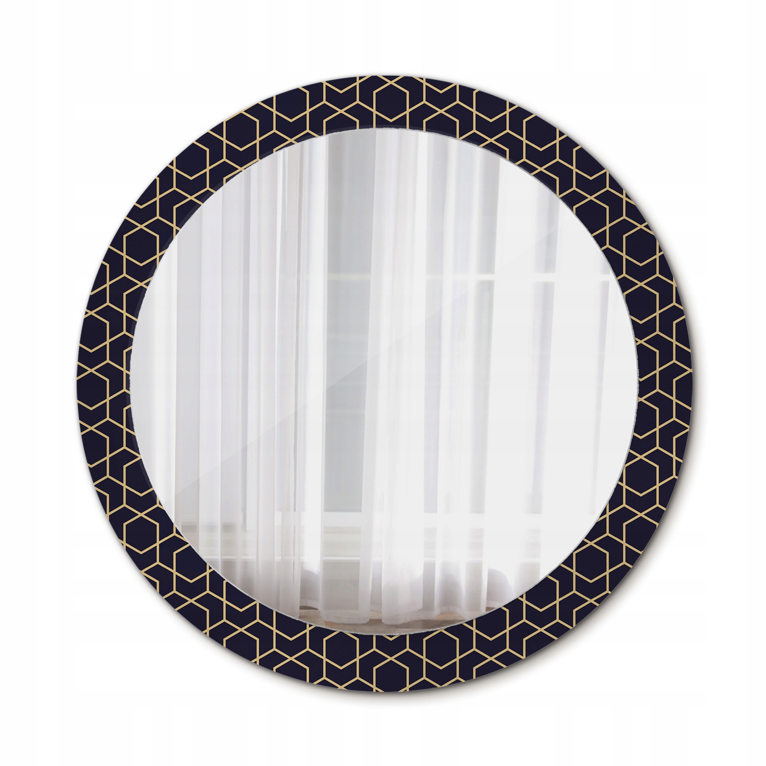 Zrkadlo do obývacej izby Abstraktné geometrické 80 cm
