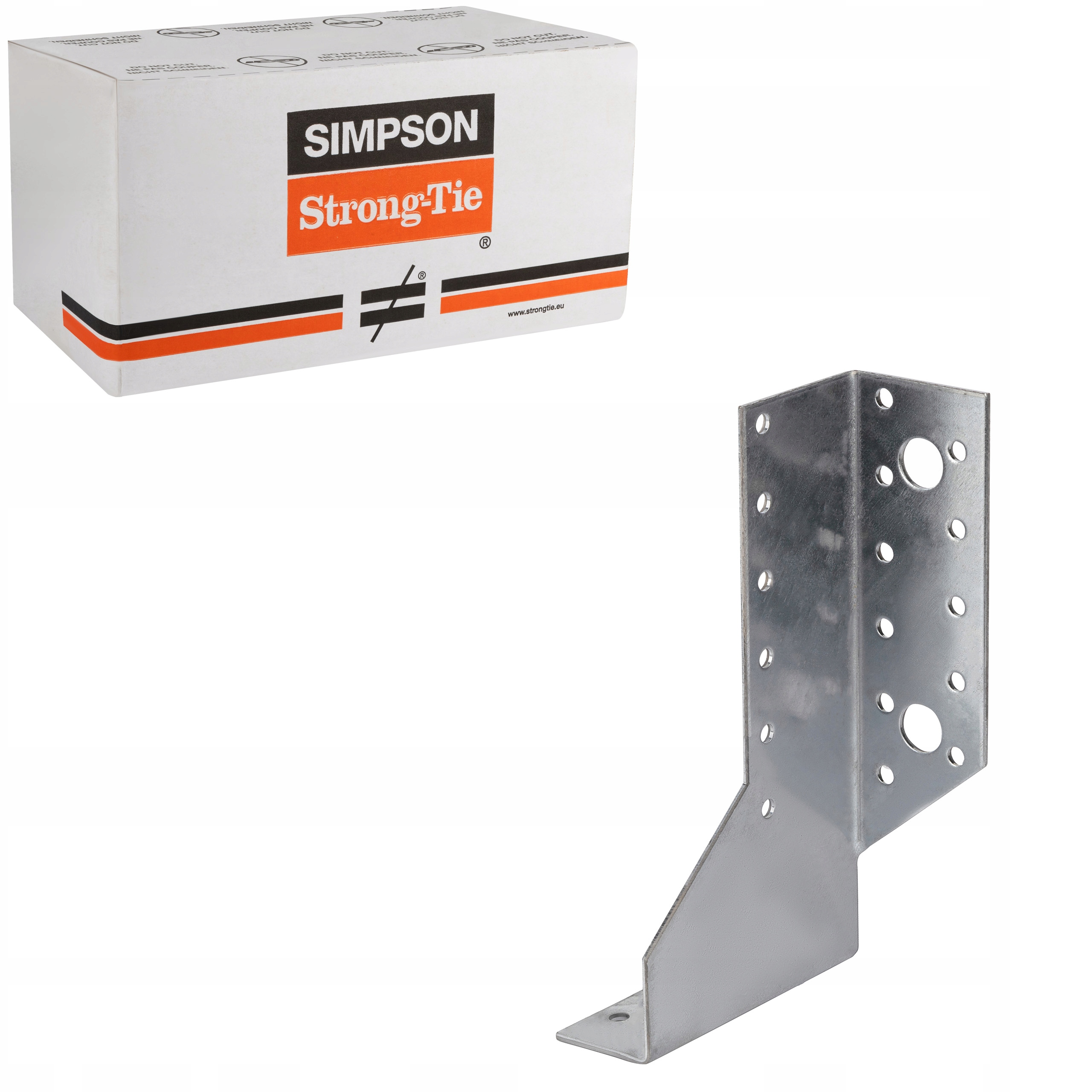 Vešiaky na nosníky delené 158 mm 2 mm 50 ks Pravé Simpson SDED380/30