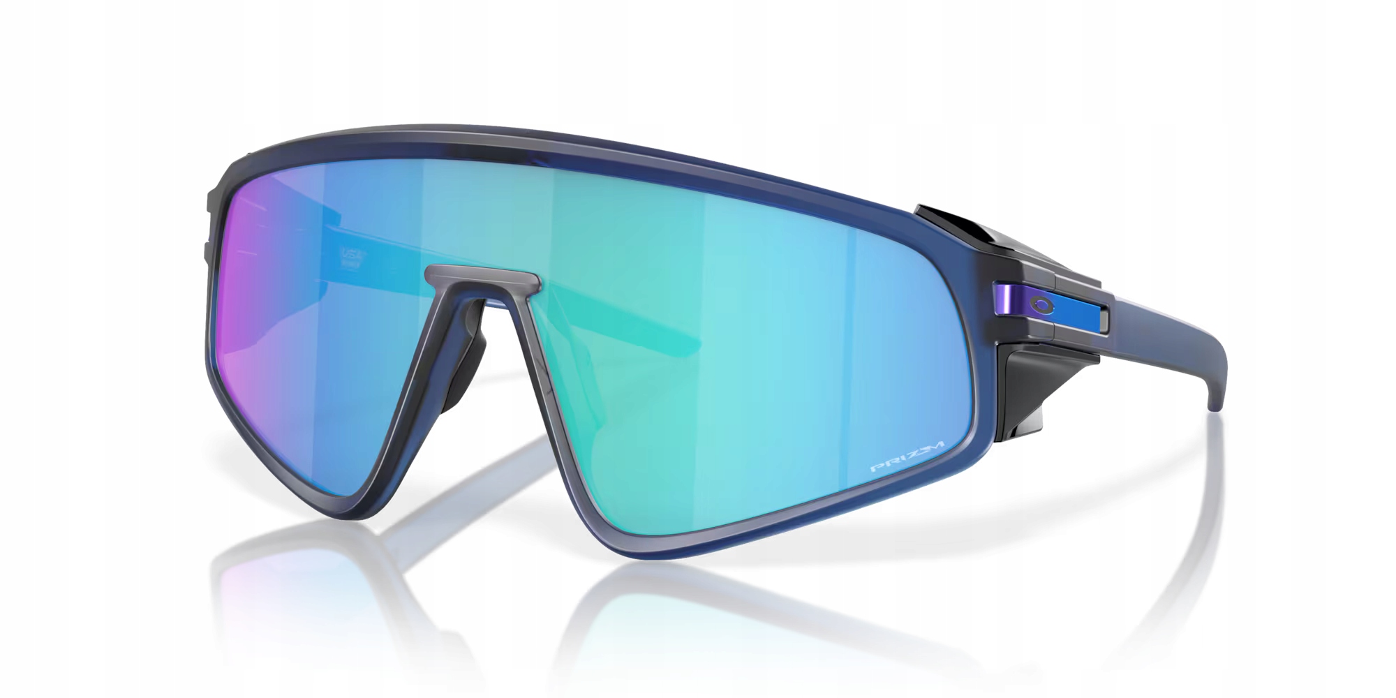 Brýle Oakley Latch Panel Matte Trans Navy, Prizm Sapphire