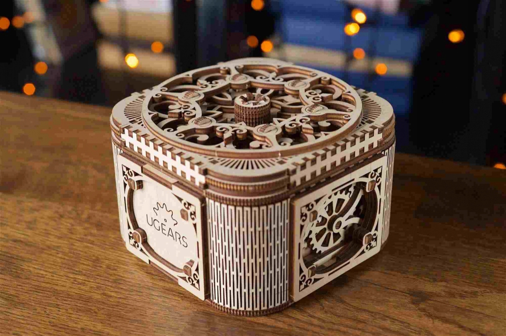 PUZZLE 3D MODEL DREWNIANY UGEARS SKRZYNIA SKARBÓW Kolekcja Modele Mechaniczne