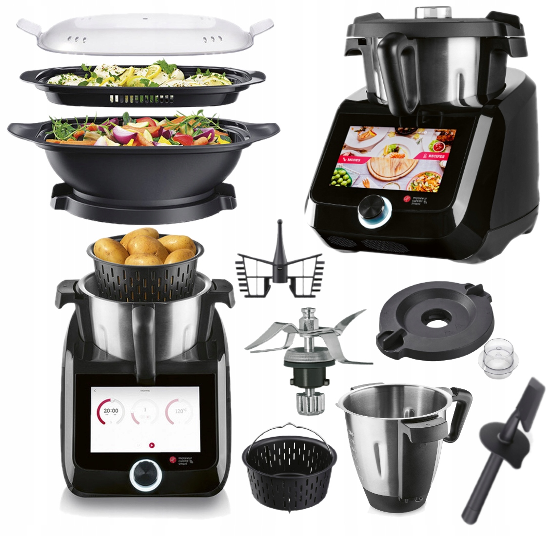 Robot Lidlomix 2024 Monsieur Cuisine Smart 8 cali czarny