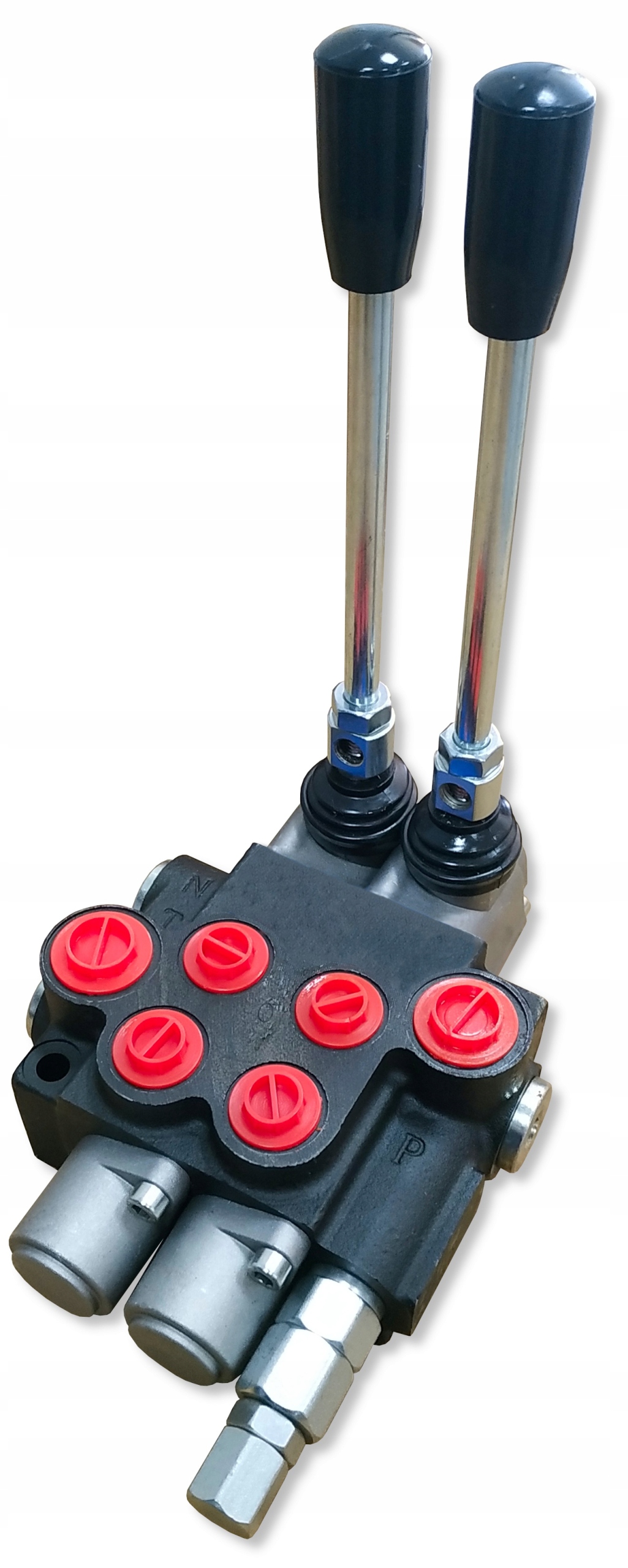 PRZYŁĄCZA ROZDZIELACZ HYDRAULICZNY 2 SEKCYJNY 40L Producent części SM