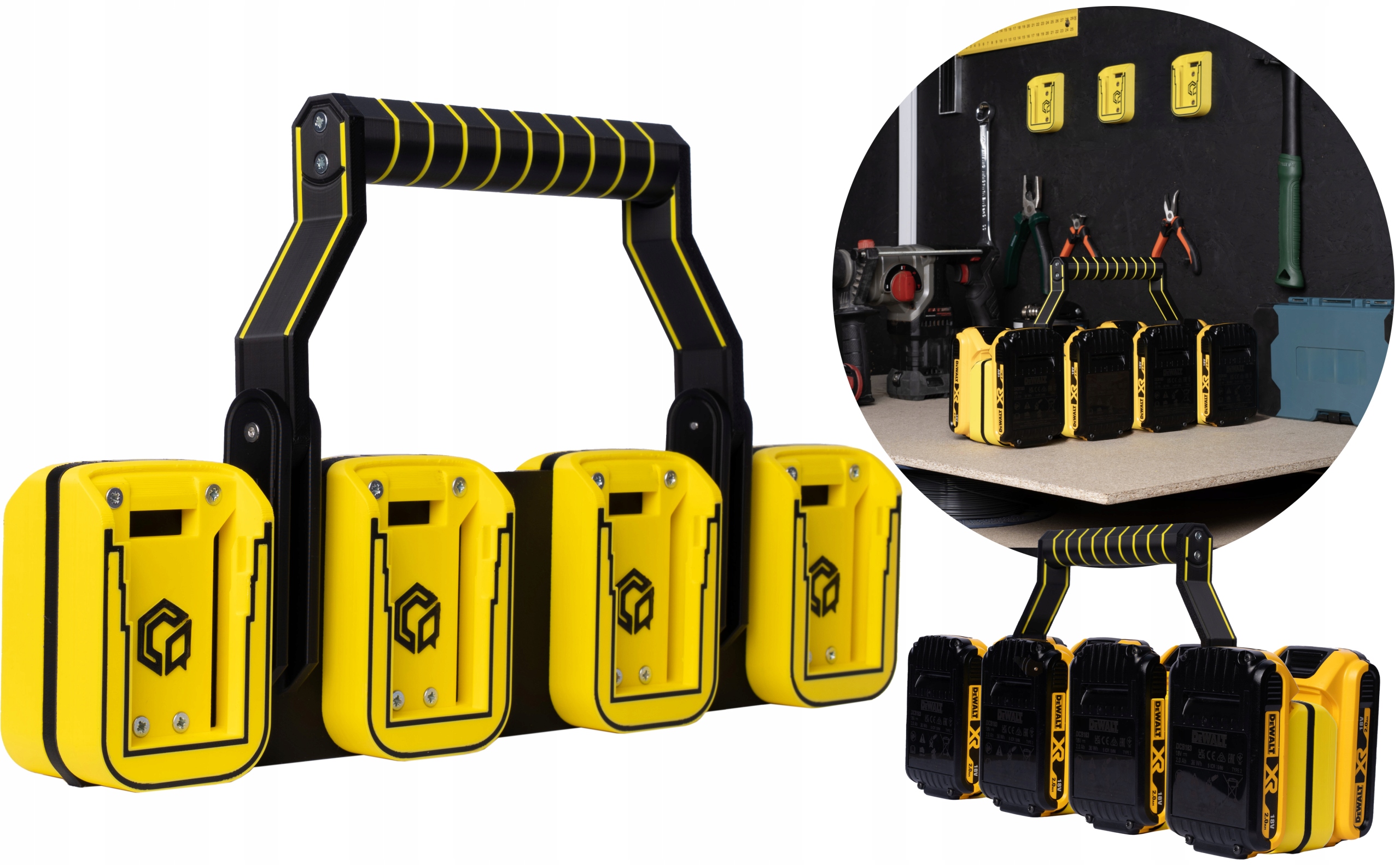 Transporter koszyk uchwyt na 8 akumulatorów Dewalt