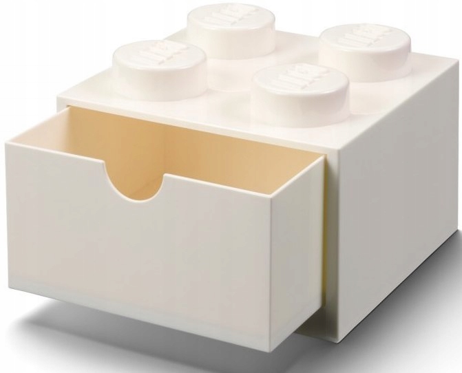 

Lego Pojemnik Klocek 4 Szuflada Biały Na Biurko