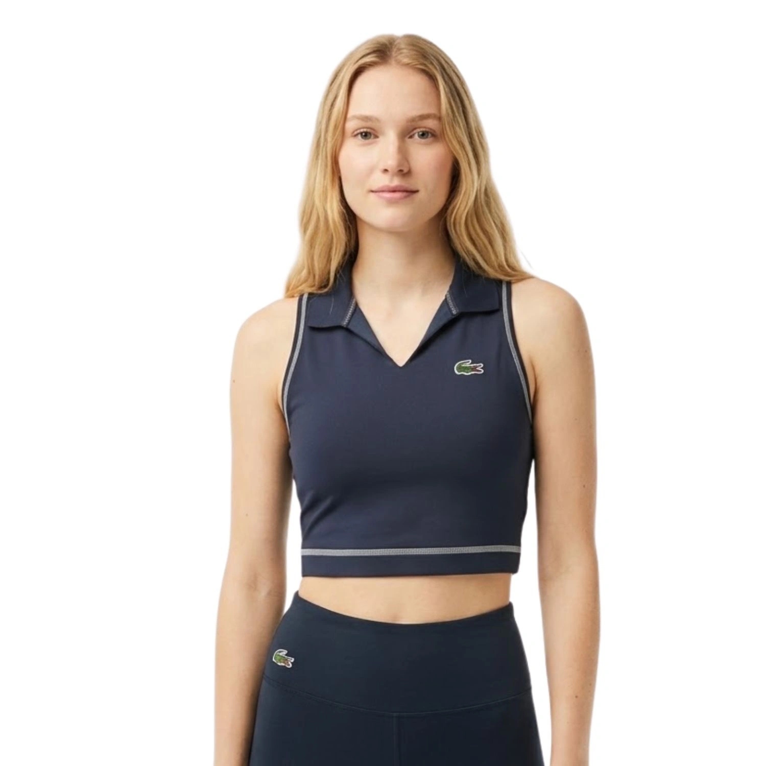 Dámský sportovní top Lacoste Sport tričko bez rukávů, přiléhavý, velikost Xs