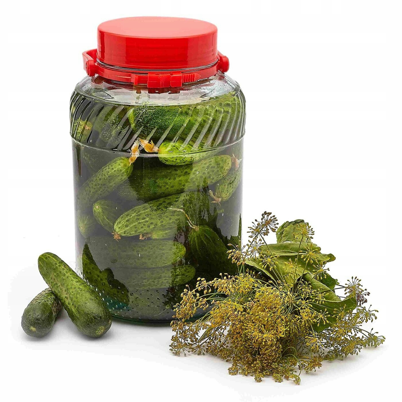 

Szklany Słoik 5L z pokrywką Słój Do Kiszenia wek