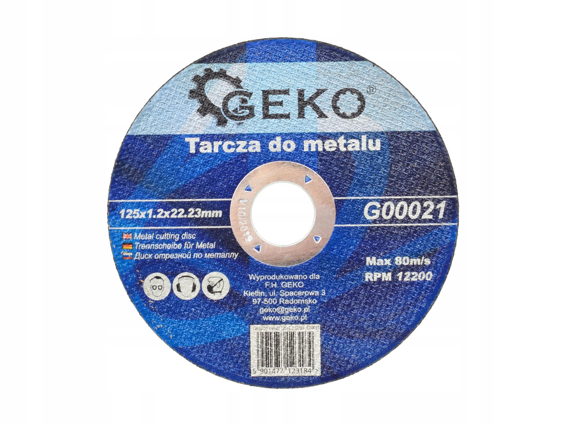 

Tarcza Do Cięcia Metalu 125x1.2 Geko