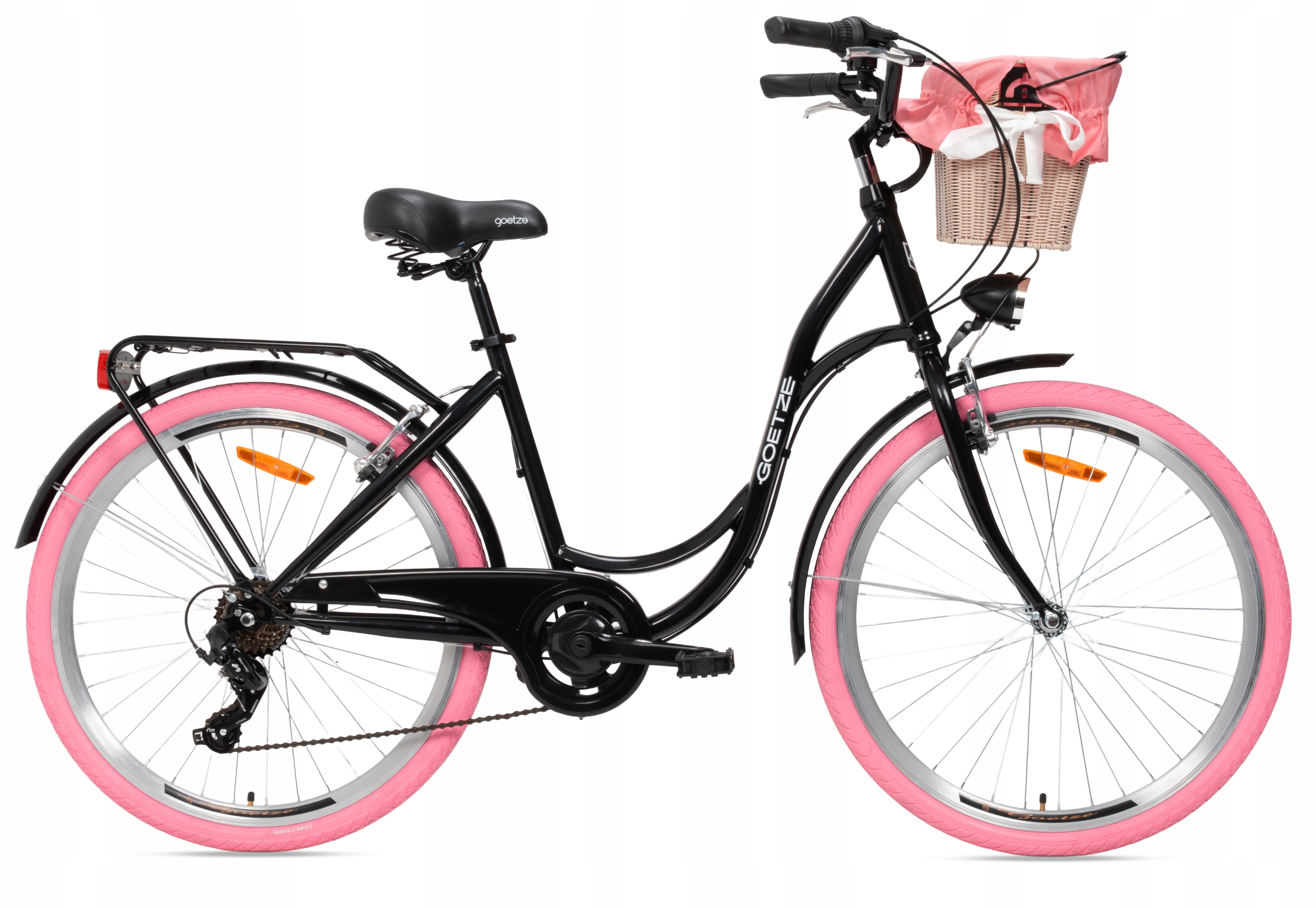 Damski Rower Miejski Goetze 26 Lekki Damka Shimano Kosz