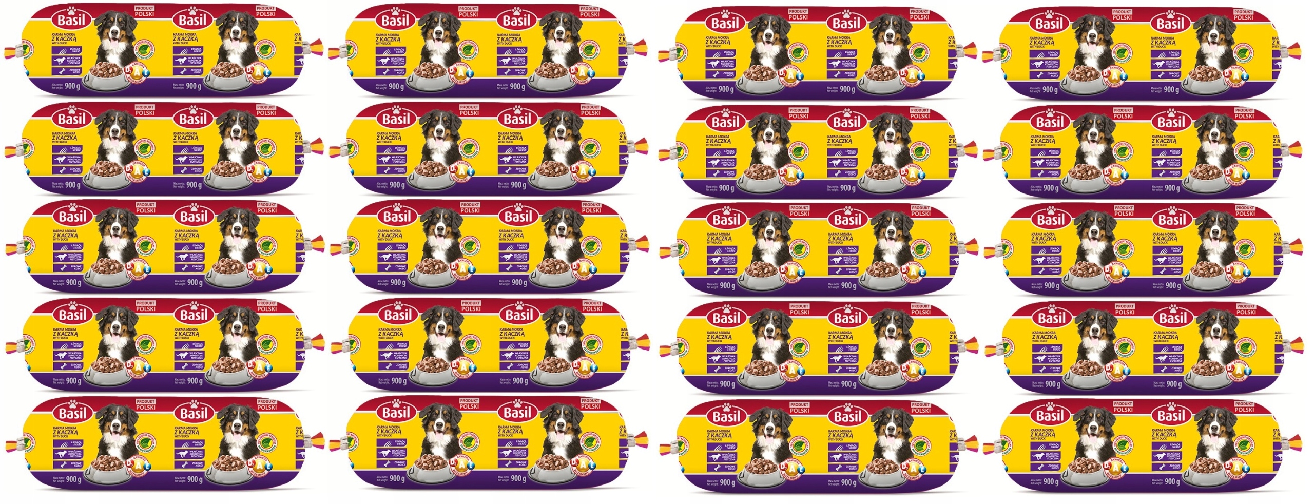 Levně Tyčinka Basil 900 g s kachnou x 20 ks