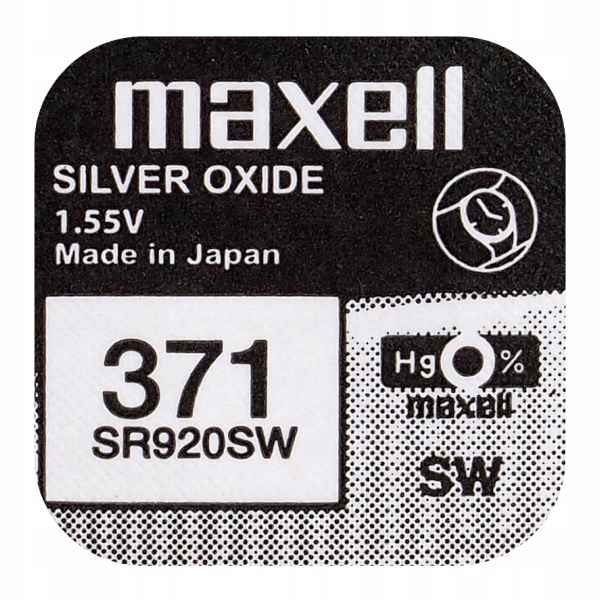 

Bateria Maxell Sr 920 Sw 371 cena za 1 szt