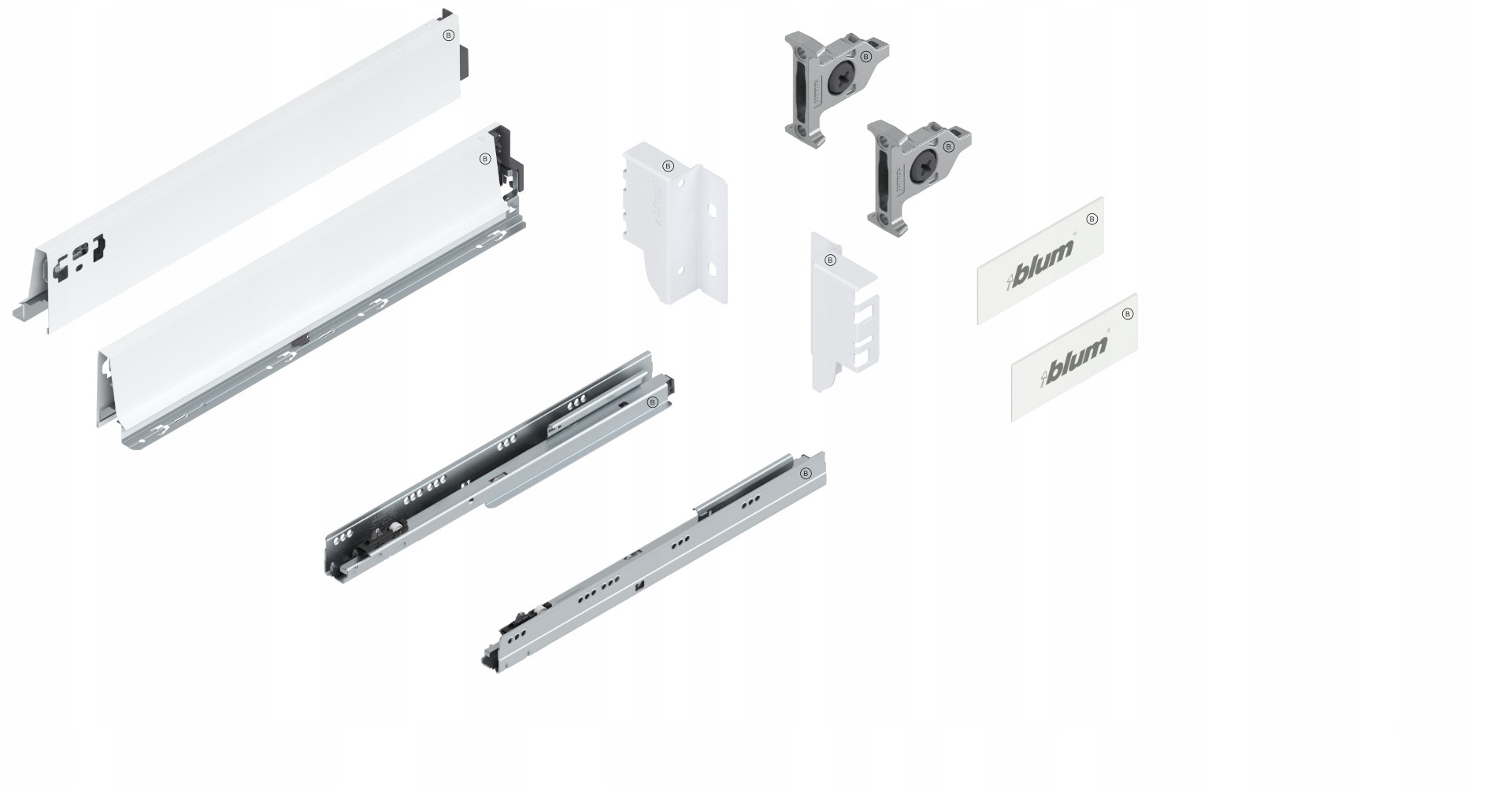 

Antaro Tandembox L-500 Niska M Biała 30KG Blum
