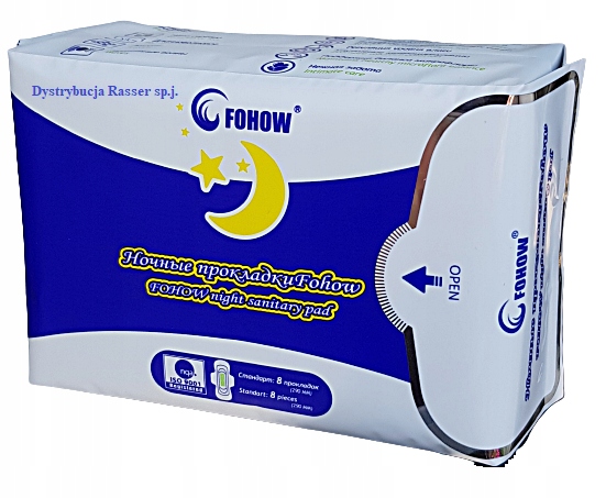 

Fohow Podpaski Higieniczne na noc 8 sztuk