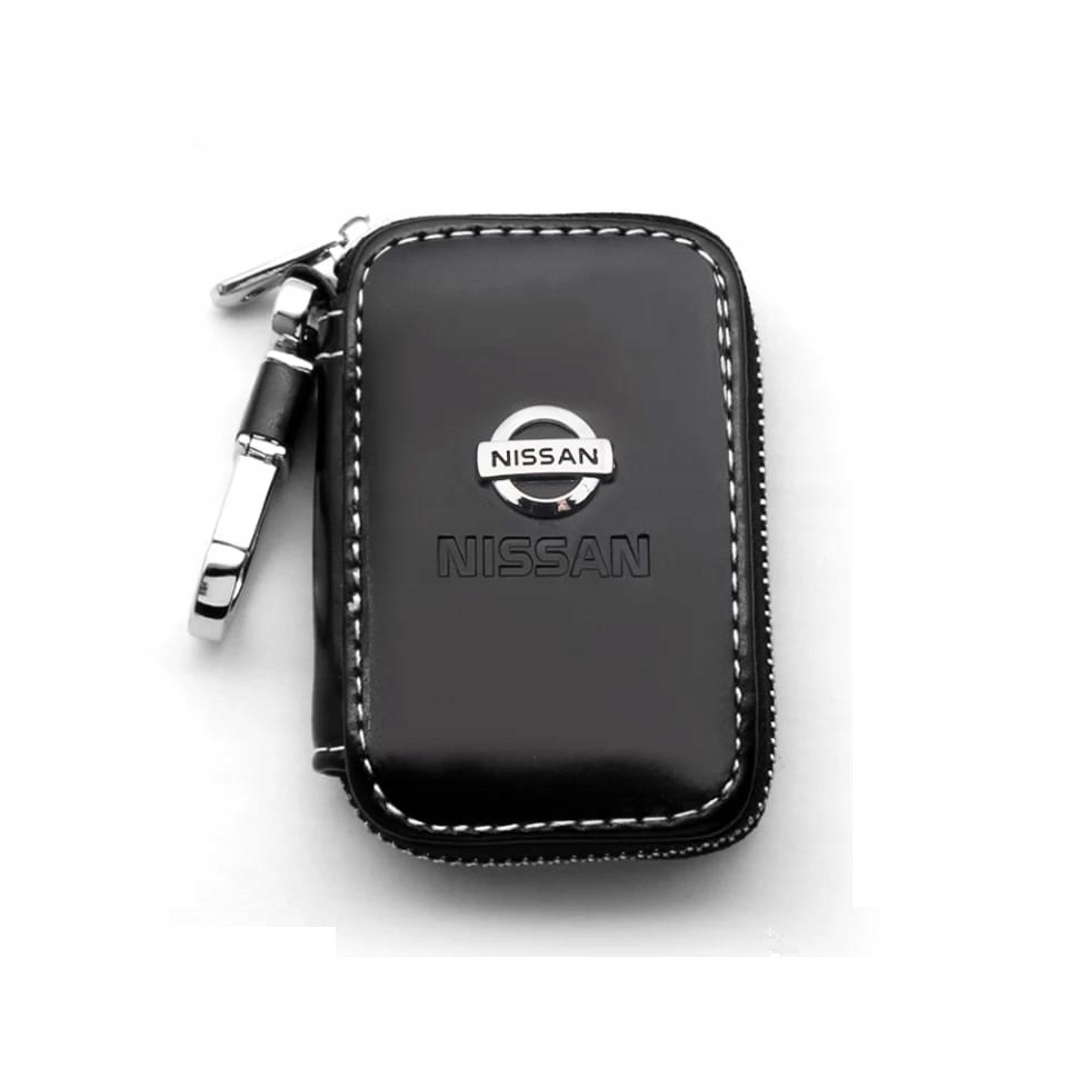 

Piękne Etui brelok na kluczyki Nissan chrom Skóra