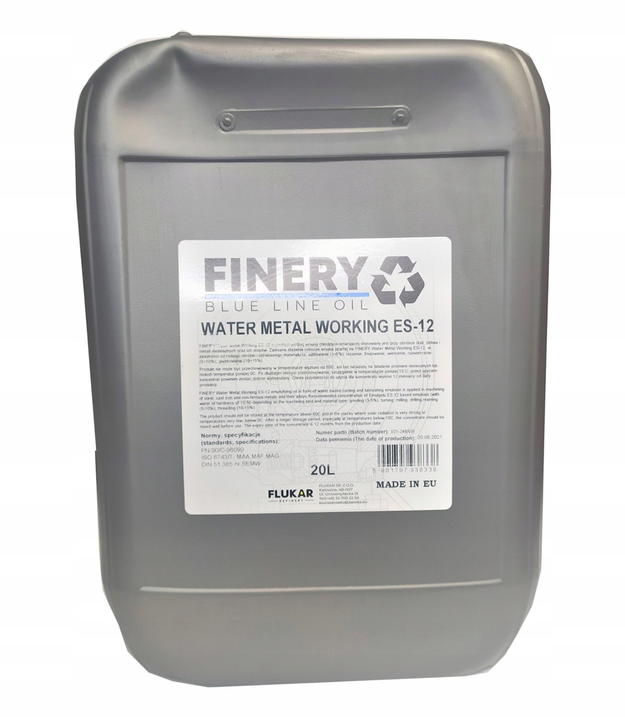 FINERY WATER METAL WORKING ES-12 20L.