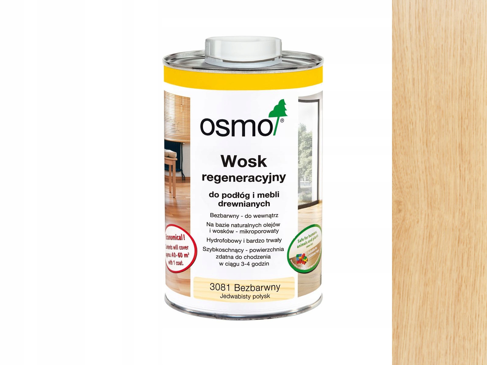 

Osmo Wosk Regeneracyjny Bezbarwny Matowy 3079 1L
