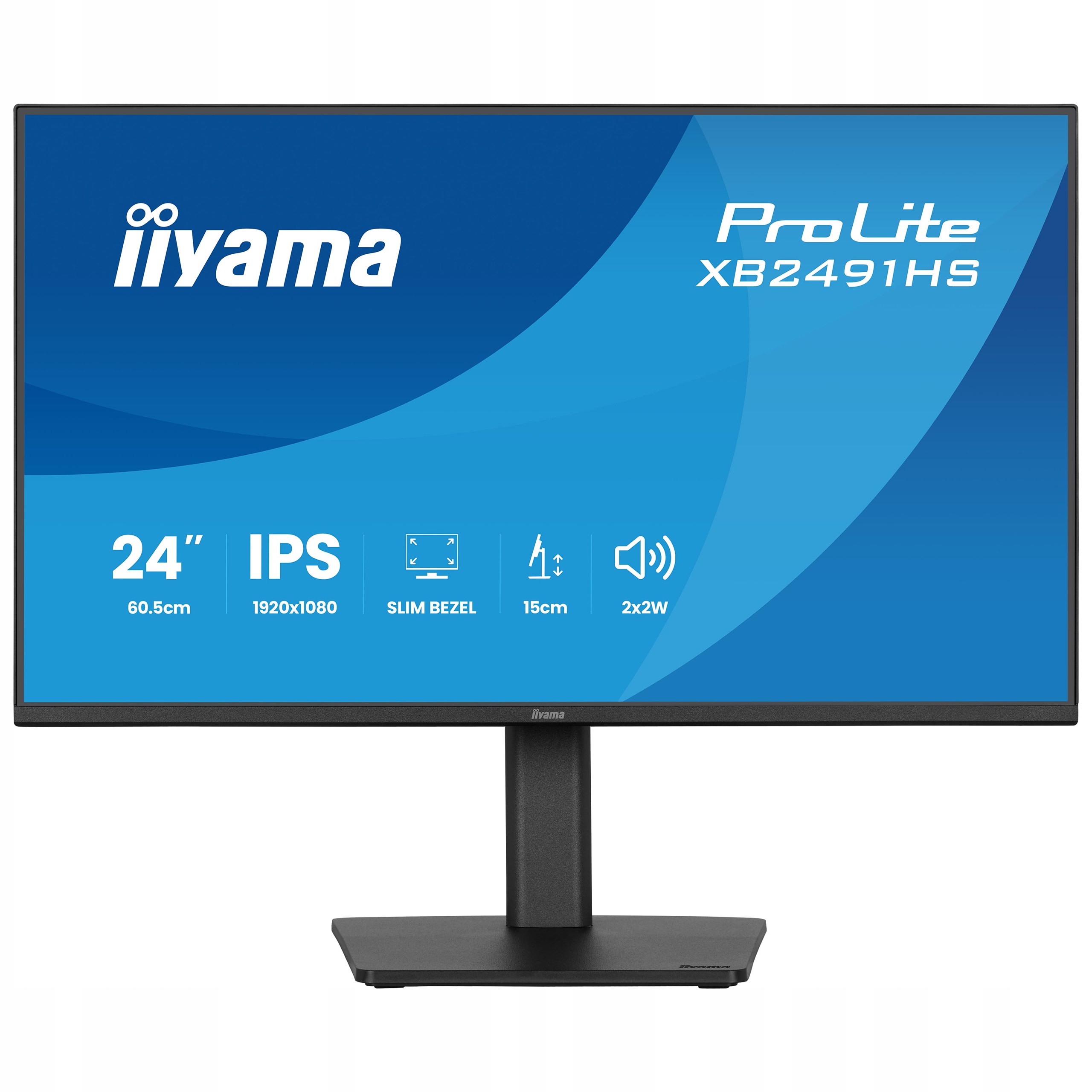 Monitor 24" iiyama ProLite XB2491HS-B1 Fhd Ips Led 120Hz 1ms Hdmi Dp Pivot