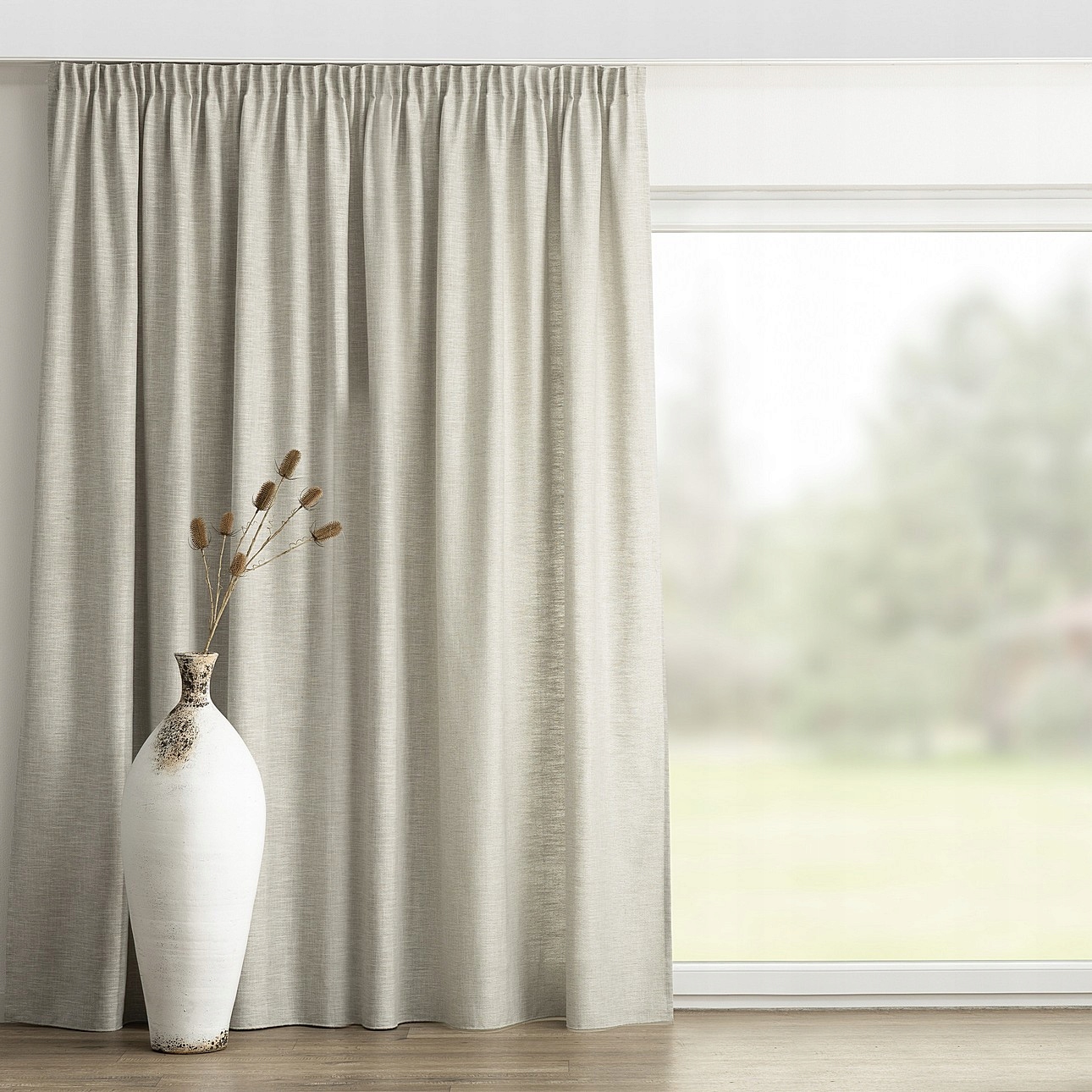 Záves na zvlnenej páske 1 ks 140x260 cm čierny