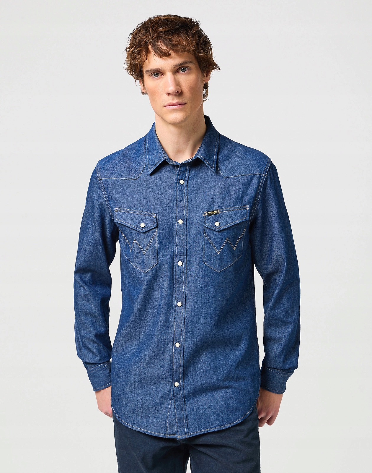 Pánská košile Wrangler Western Shirt Darkstone 112130116 W5F25K098 XXL