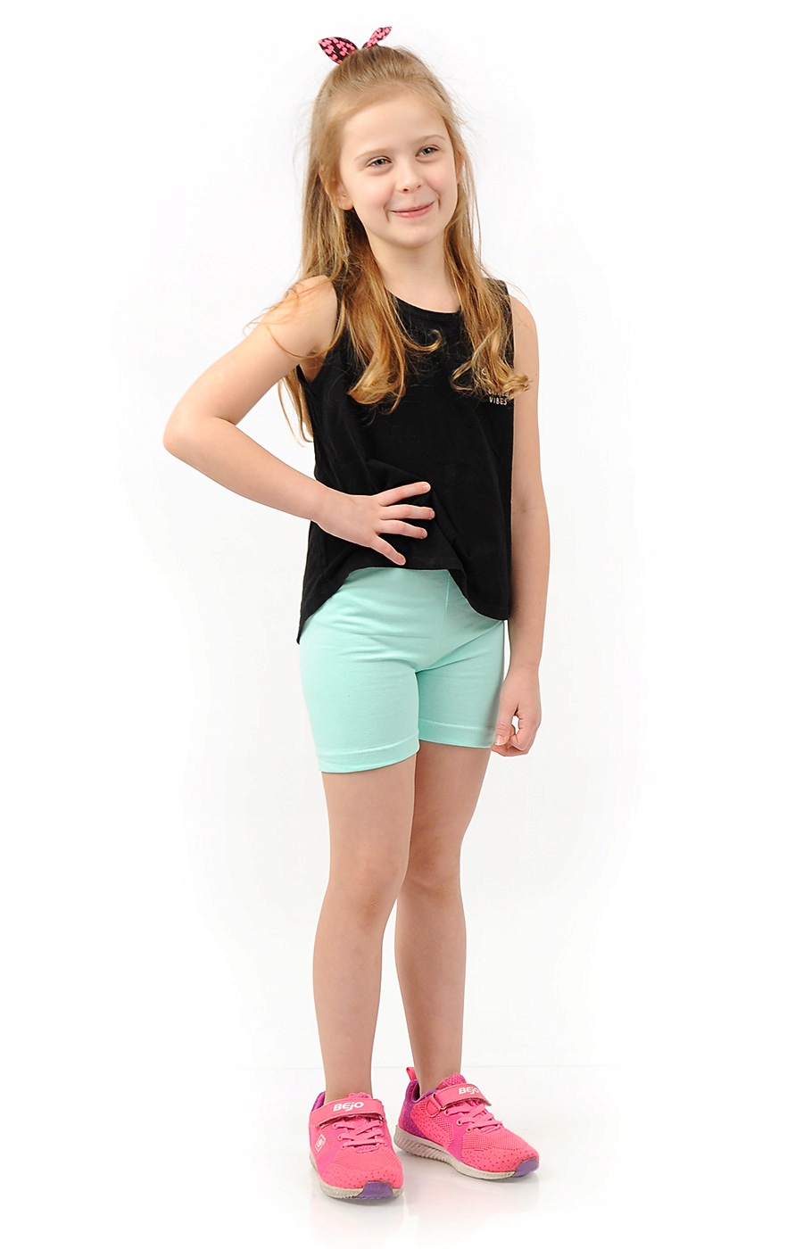 Krótkie spodenki Legginsy 1/2 Kolarki Dziecięce Getry Szorty MIĘTOWE 116 Liczba sztuk w ofercie 1 szt.