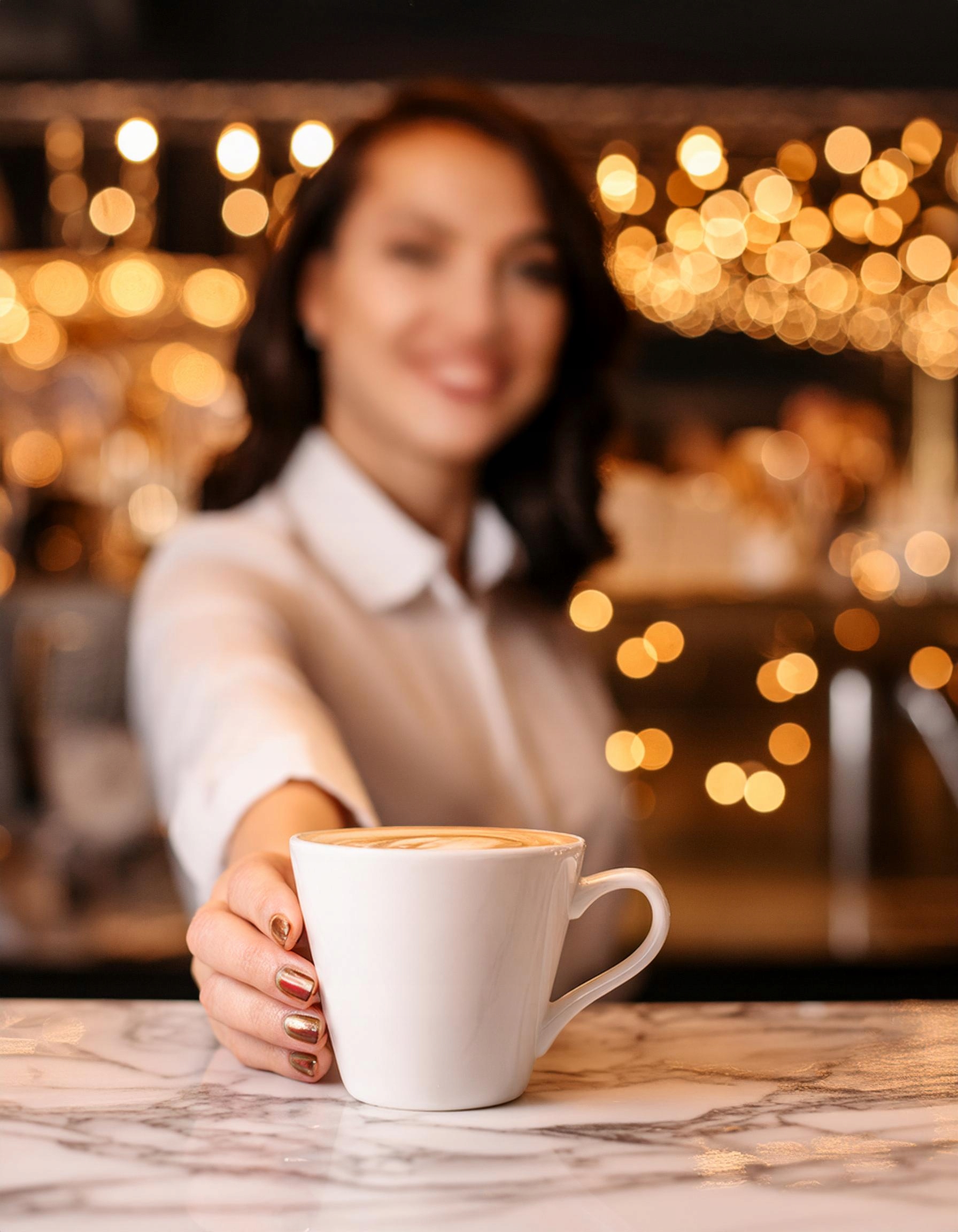 6 x BIAŁE FILIŻANKI ZE SPODKAMI 230 ml, DO KAWY Marka Glasmark