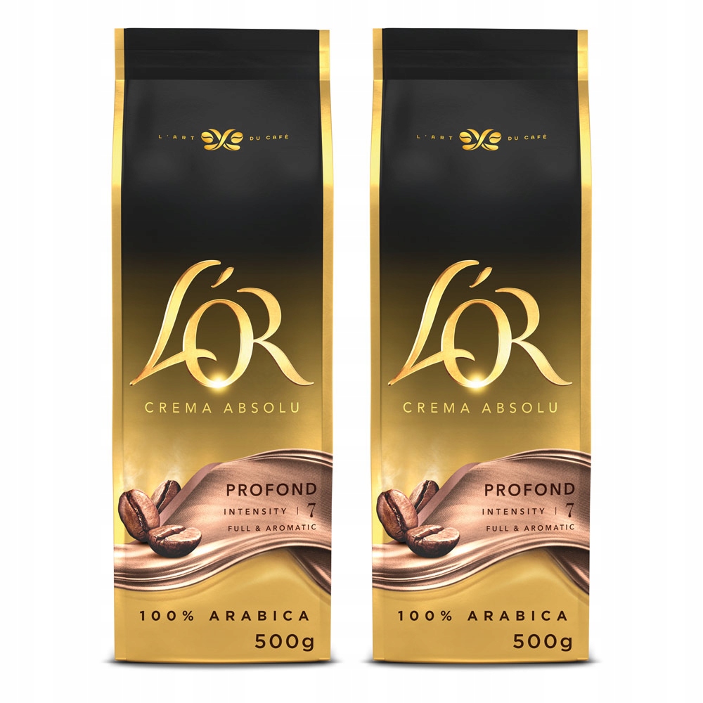 Kawa ziarnista L'or Crema Absolu (2x 500g Arabica