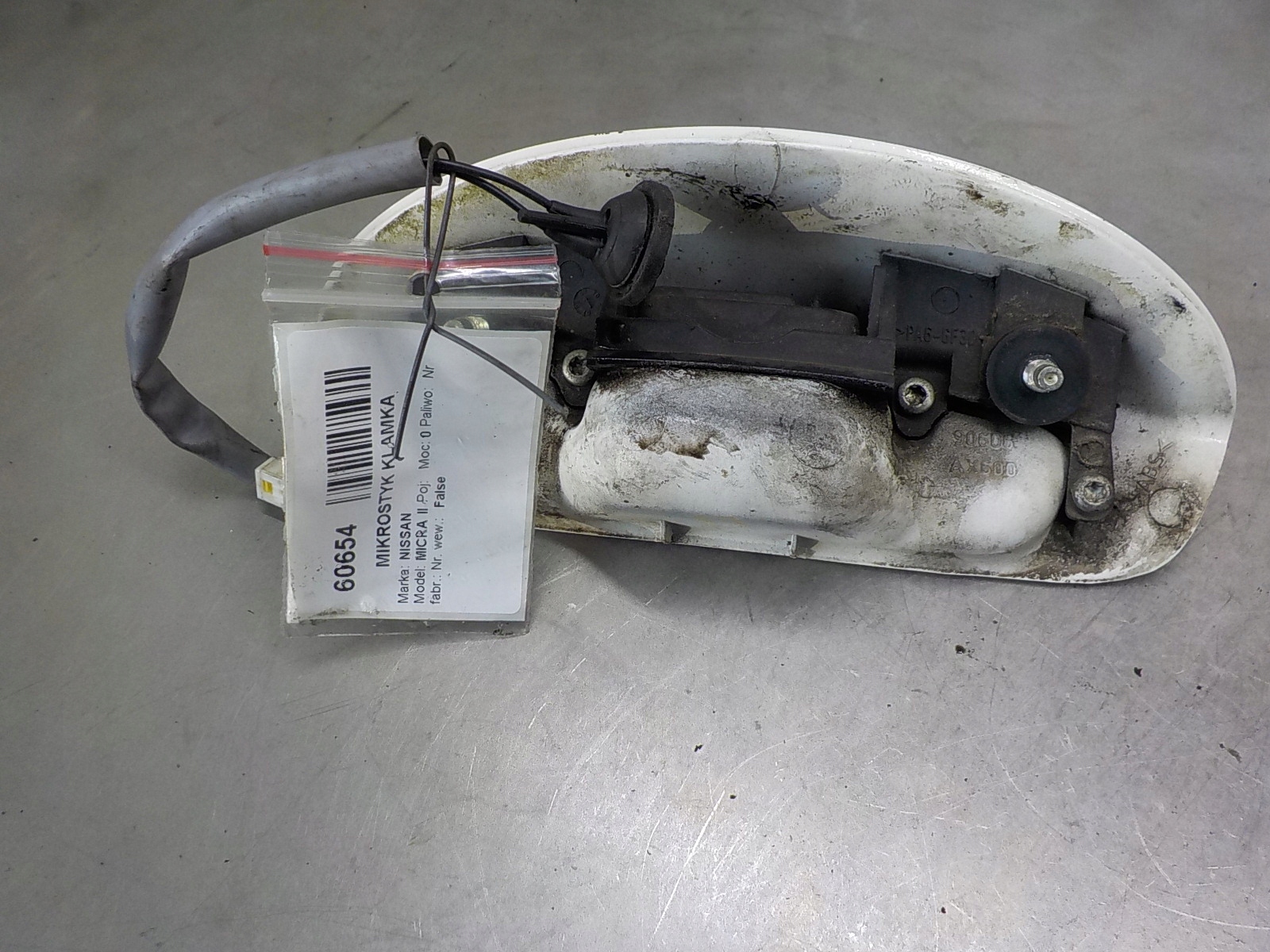 handle bonnet rear part MIKROSTYK NISSAN MICRA III K12
