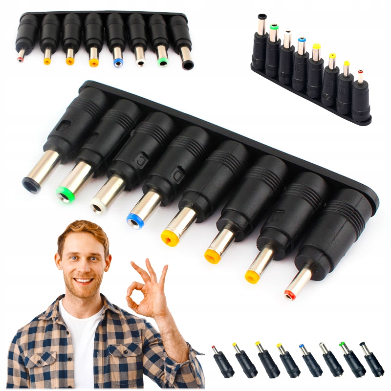ADAPTER KONWERTER GNIAZDO WTYCZKA PRZEJSCIOWKA 8W1