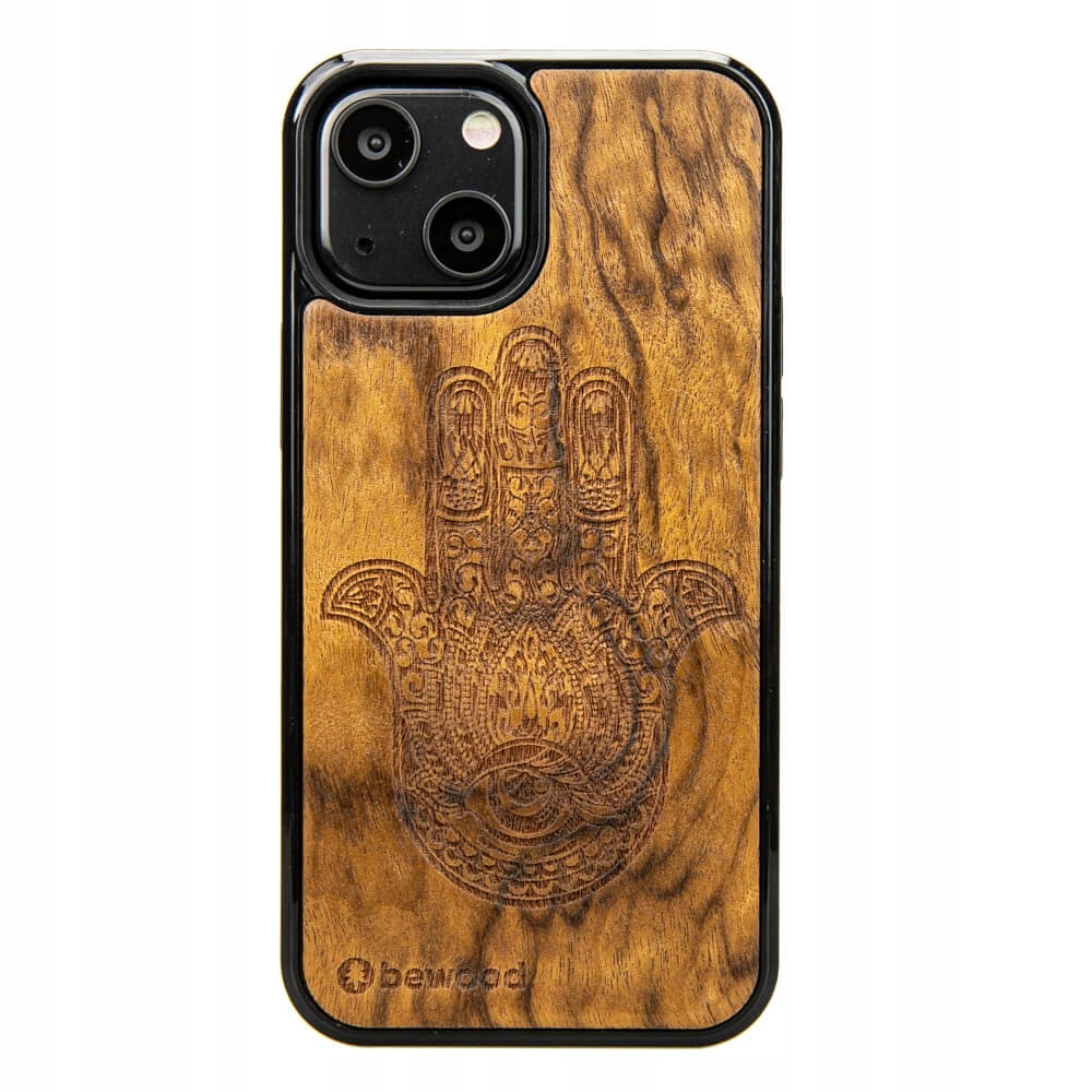 Pouzdro Bewood pro iPhone 13 Mini Hamsa Imbuia