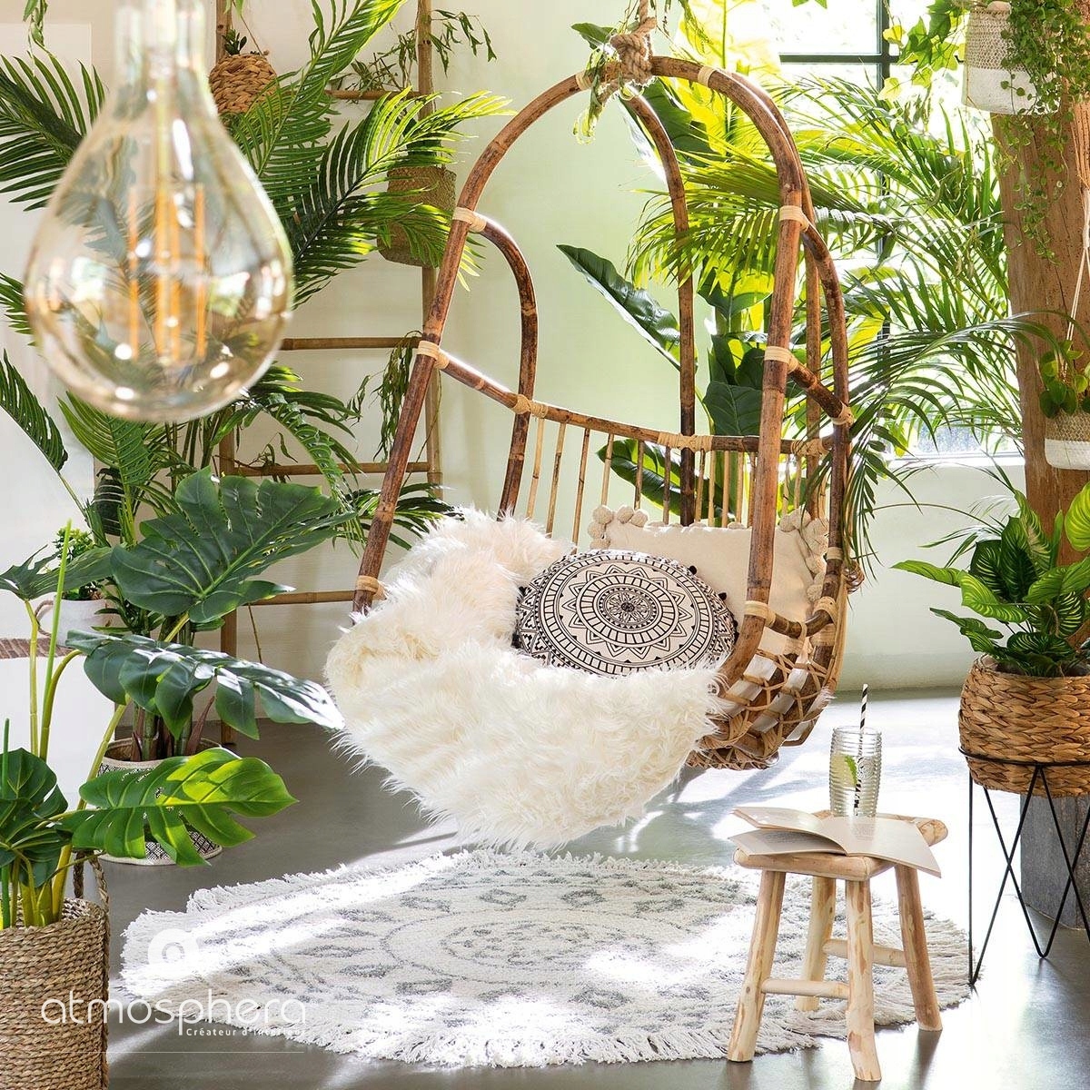 DYWAN BAWEŁNIANY PLECIONY Z FRĘDZLAMI BOHO 120cm Długość (cm) 120